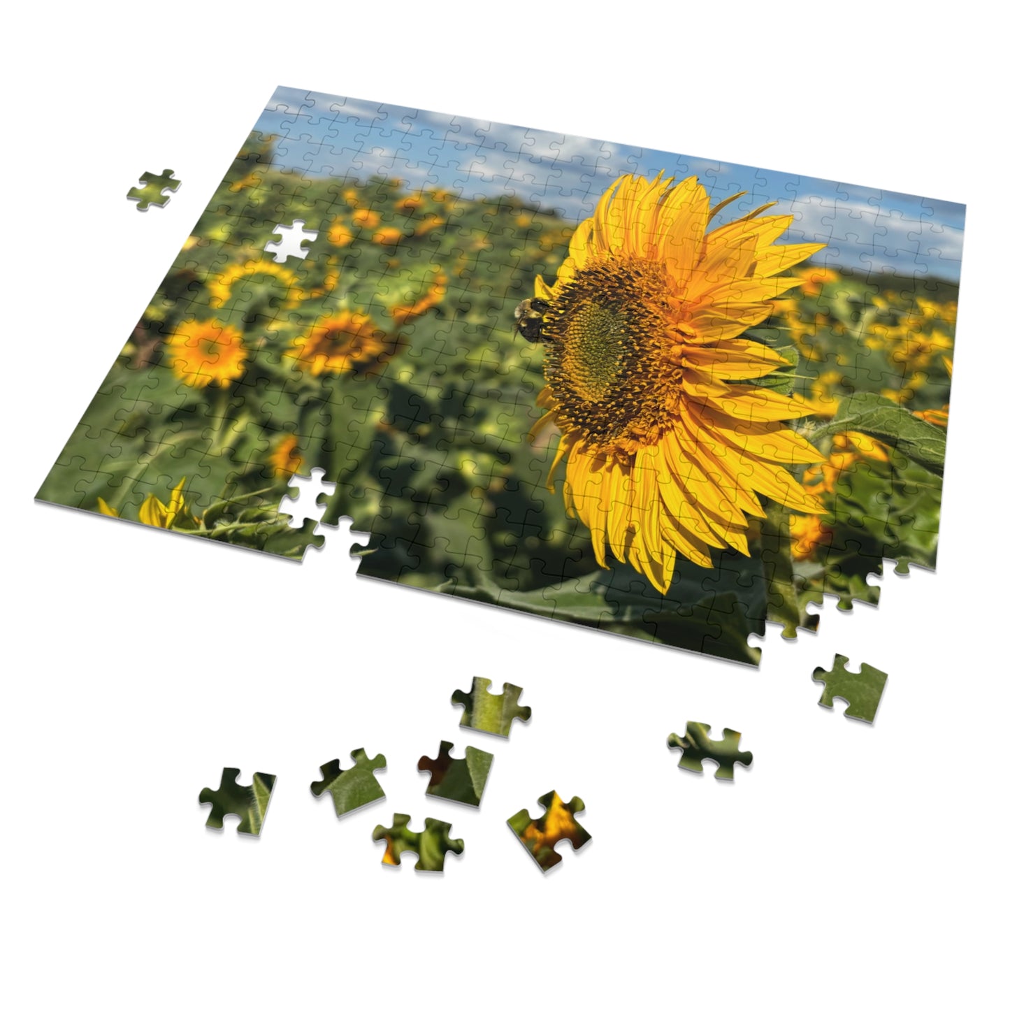 Jigsaw Puzzle - Bumble Bee on a Sunflower