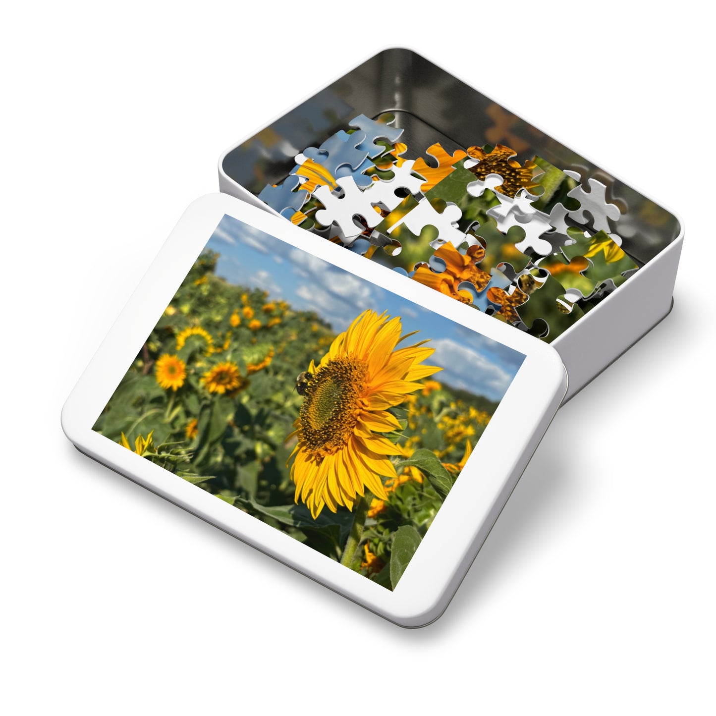 Jigsaw Puzzle - Bumble Bee on a Sunflower