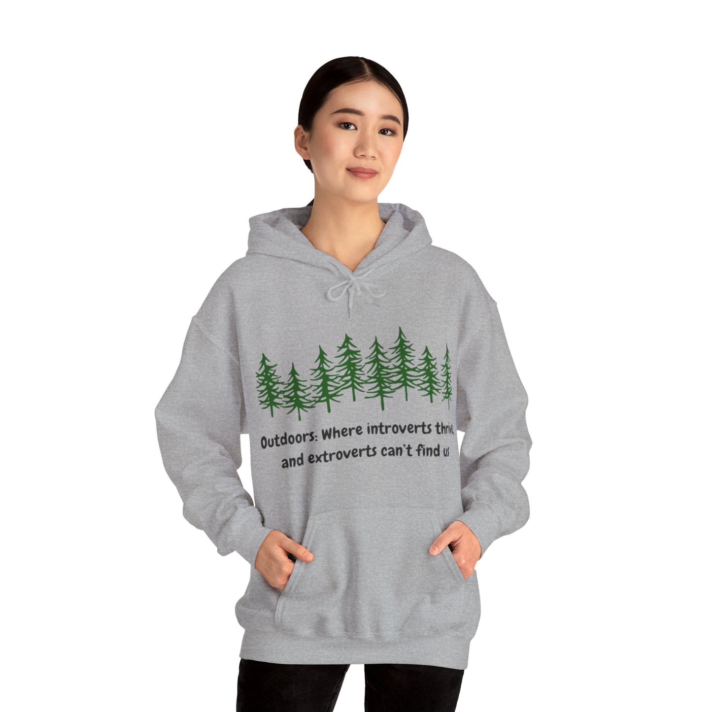 Silent Hikes & Subtle Vibes Hoodie, Unisex Heavy Blend™ Hooded Sweatshirt