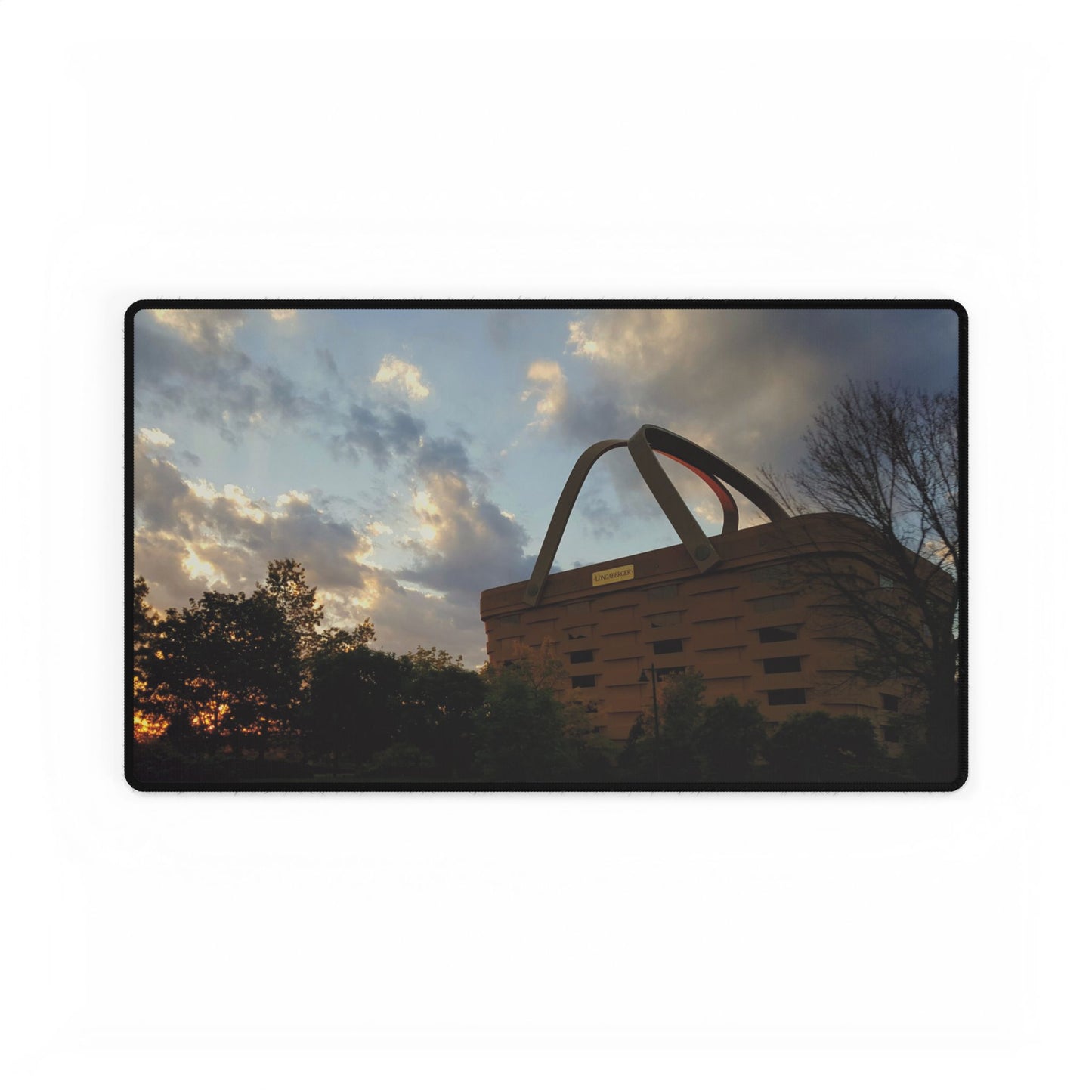 8 Hours of Work or 8 Hours of Daydreaming in a Giant Picnic Basket?, Desk Mats - Longaberger Basket Design, Workstation Desk Pad, Office Desk Organizer, Mouse Pad, Desk Accessory