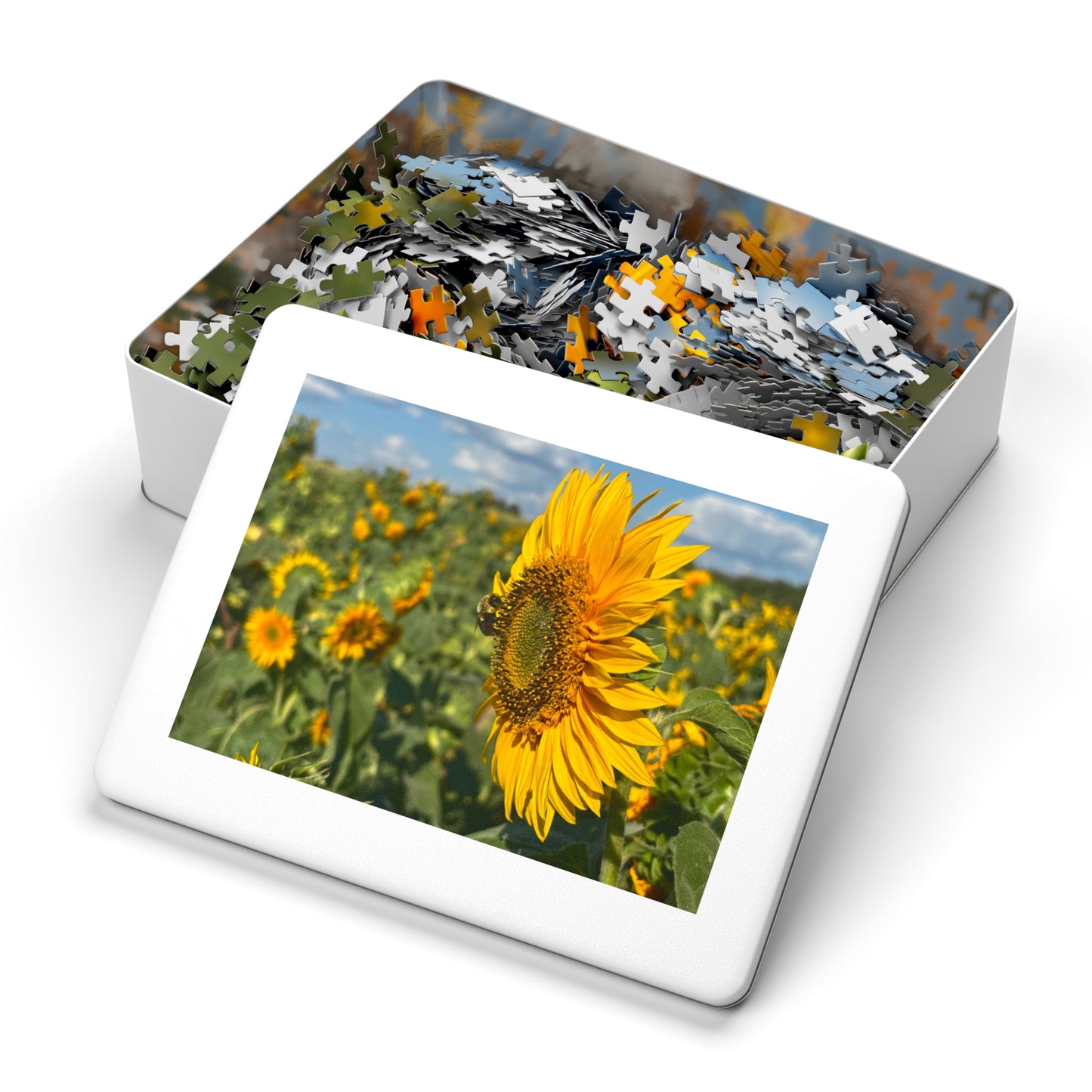 Jigsaw Puzzle - Bumble Bee on a Sunflower