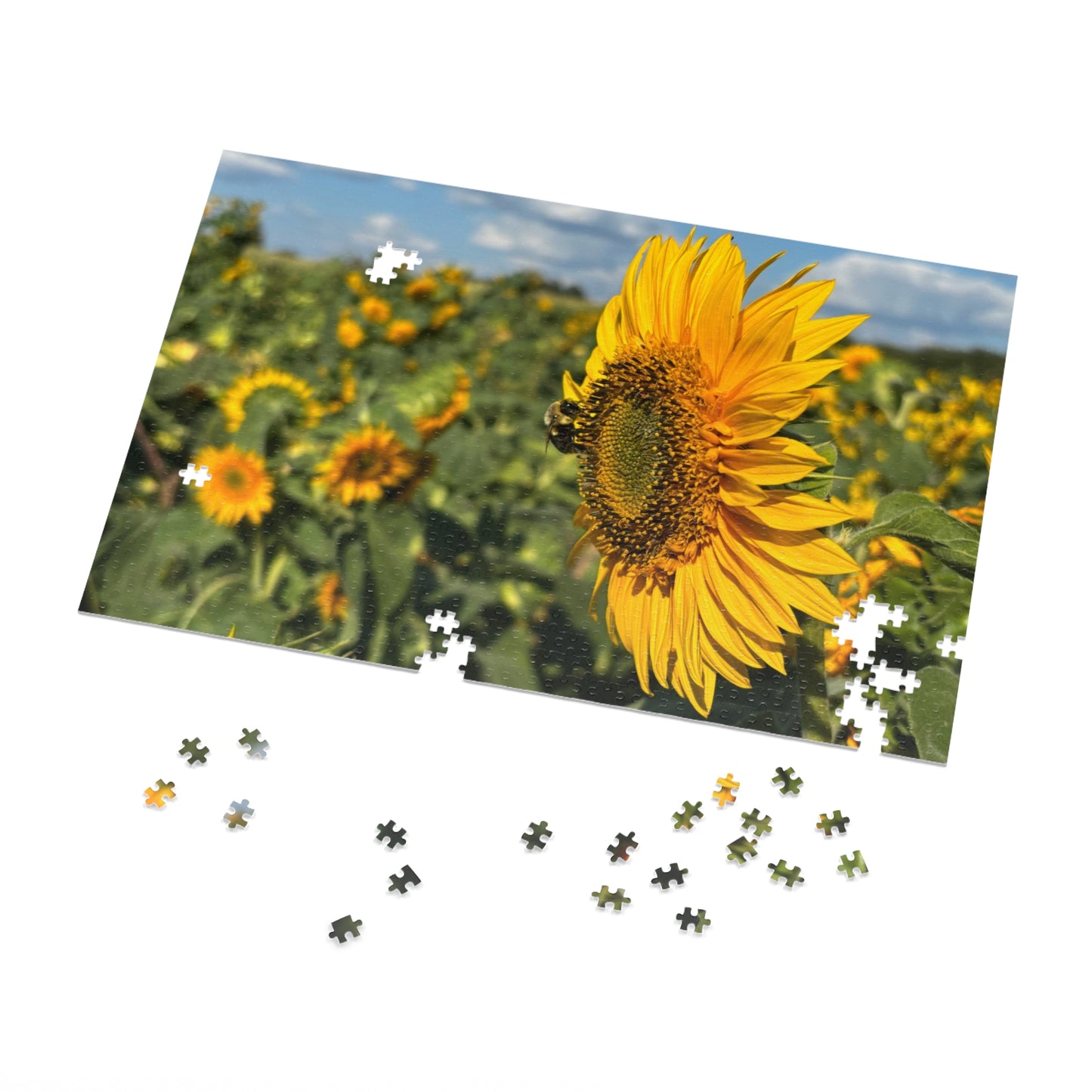 Jigsaw Puzzle - Bumble Bee on a Sunflower
