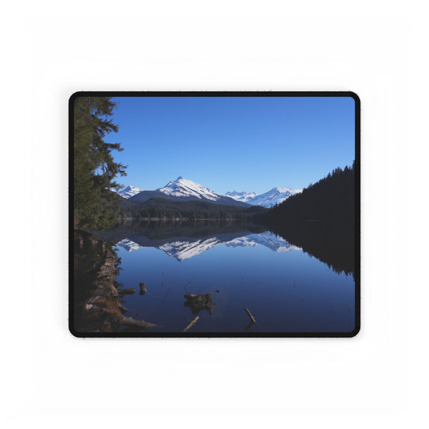 Alaska Reflections Desk Mat, 8-hour Daydream Mouse Pad, Office Desk Organizer, Nature Inspired Desk Blotter, Work From Home Accessory,