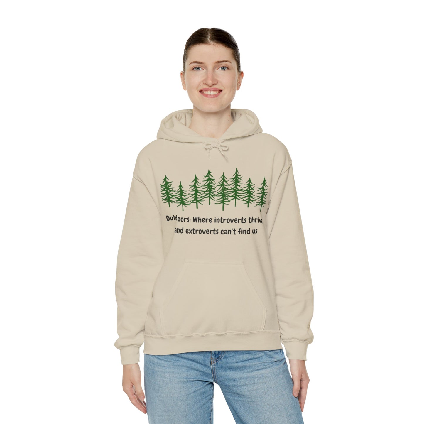 Silent Hikes & Subtle Vibes Hoodie, Unisex Heavy Blend™ Hooded Sweatshirt