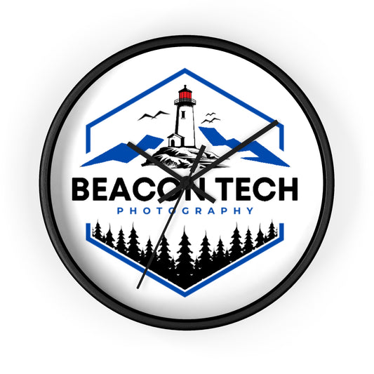 Beacon Tech Photography Wall Clock