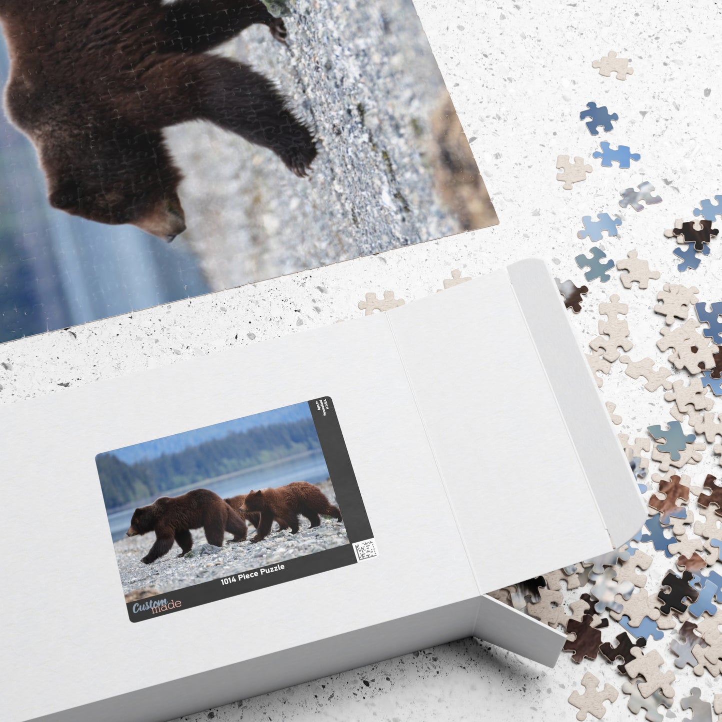 Clamming Up: A Bear-y Fun Puzzle Adventure, Jigsaw Puzzle, Jigsaw Game for Kids and Adults, Wildlife Animal Design, Relaxing Hobby