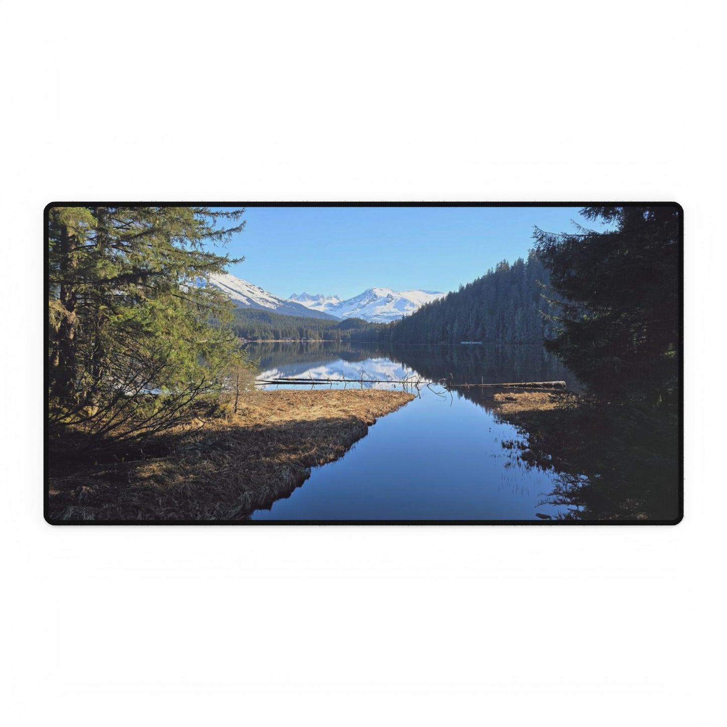 Reflections on an Alaskan Lake Daydream Desk Mats, Mouse Pad, Work Desk Mat, Office Decor, Gaming Mousepad, Desk Organizer, Desk Accessories