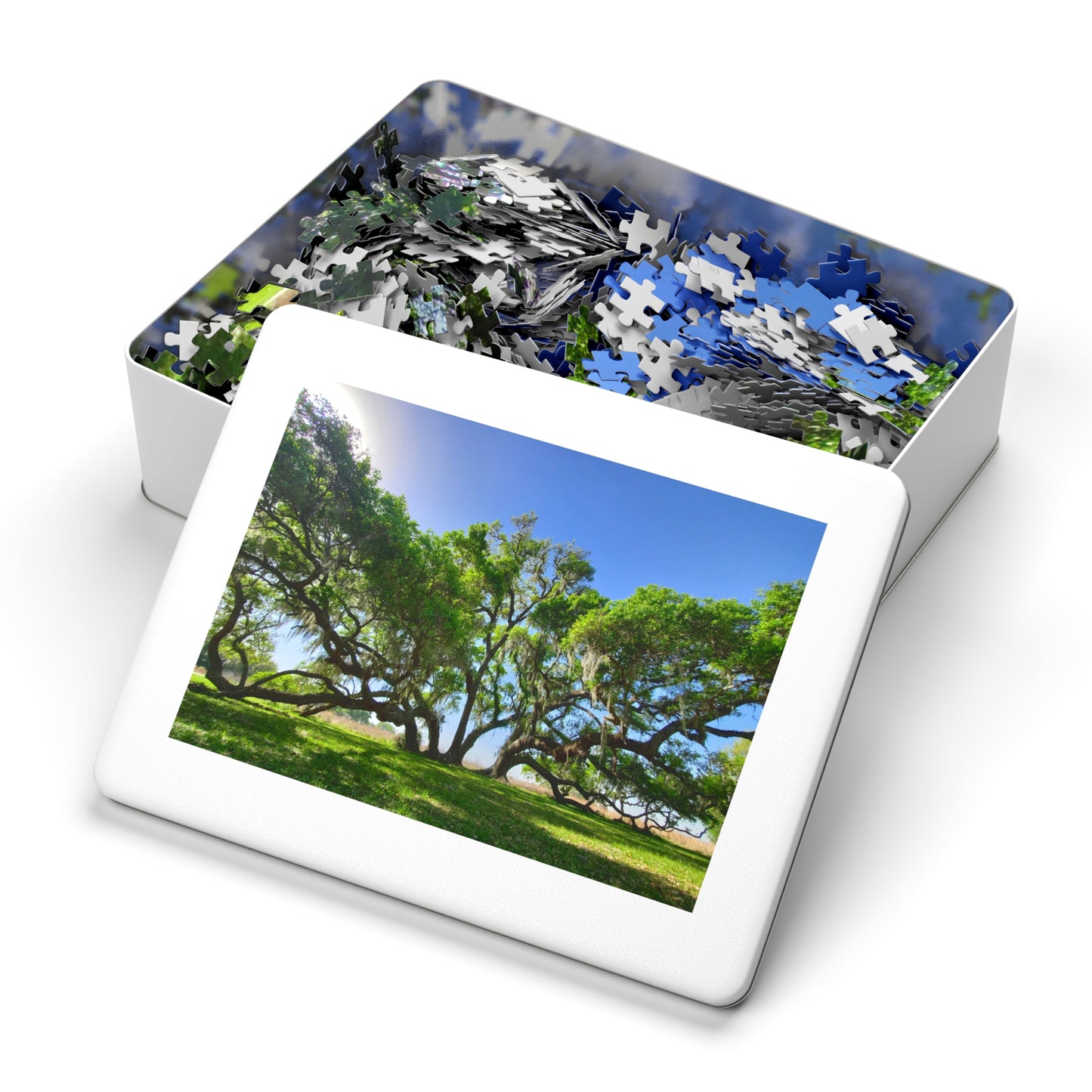 Branch Out with Our Oak Tree Puzzle!, Jigsaw Puzzle with Tin