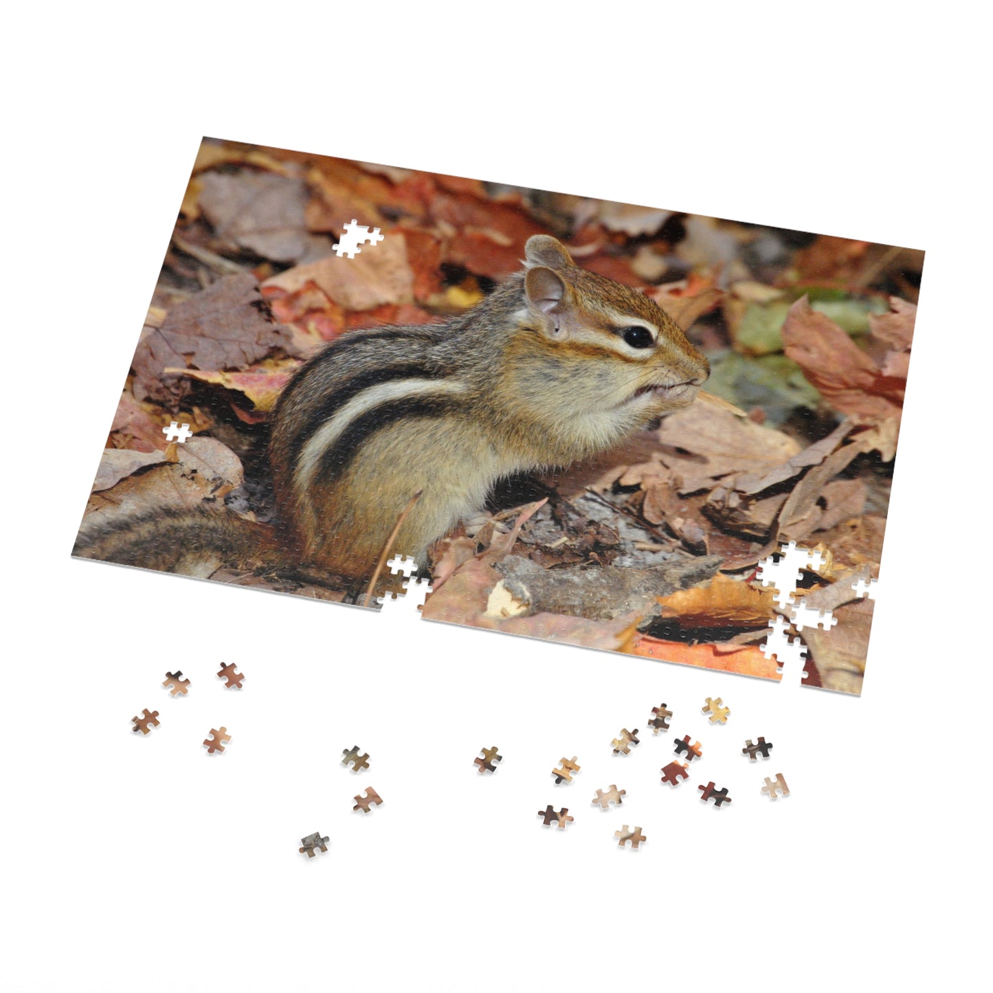 Charming Chipmunk Chaos, Jigsaw Puzzle, Chipmunk Design