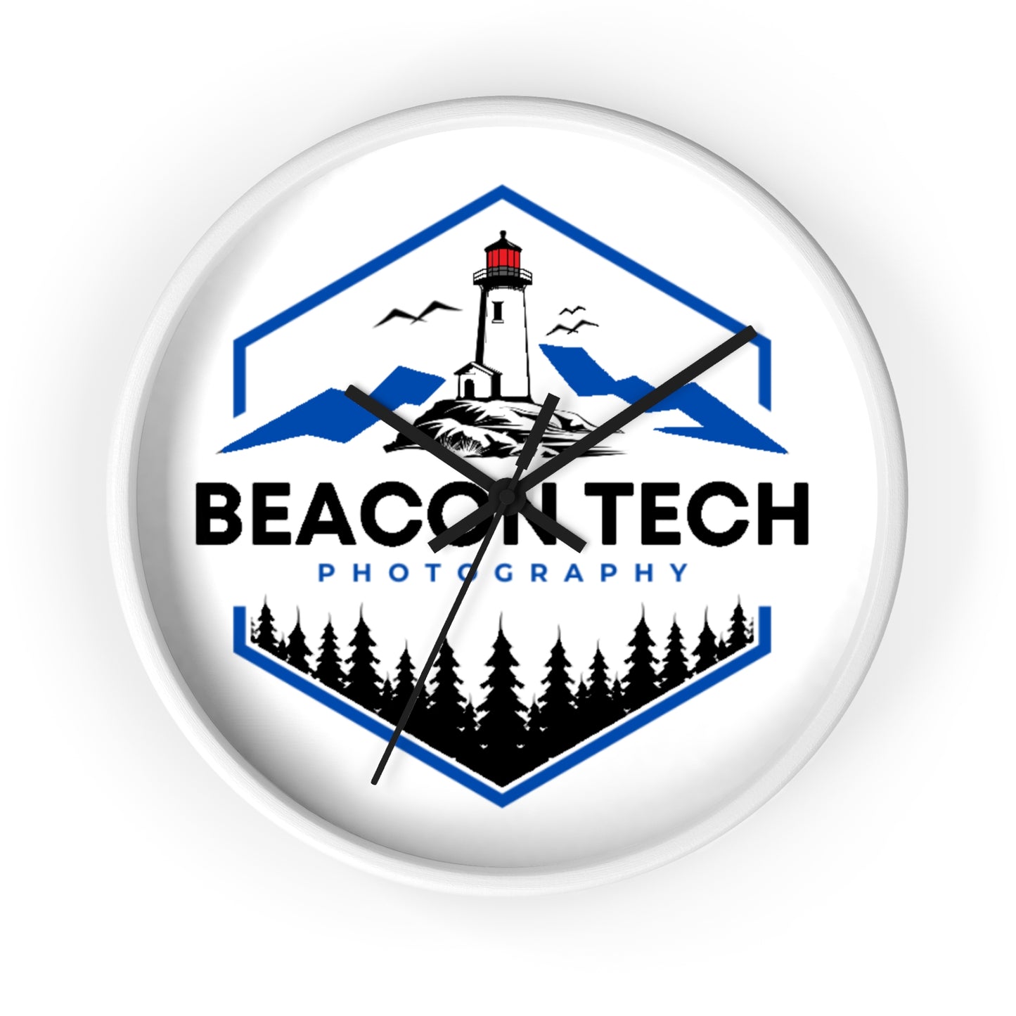 Beacon Tech Photography Wall Clock