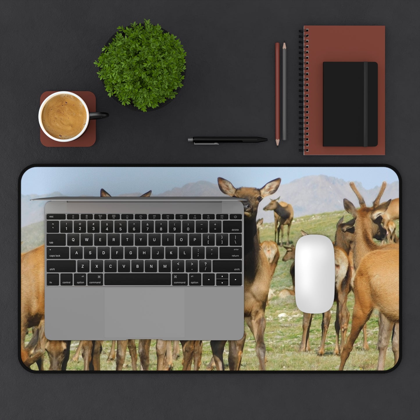 Elk-squisite Daydreams Desk Mat, Mouse Pad