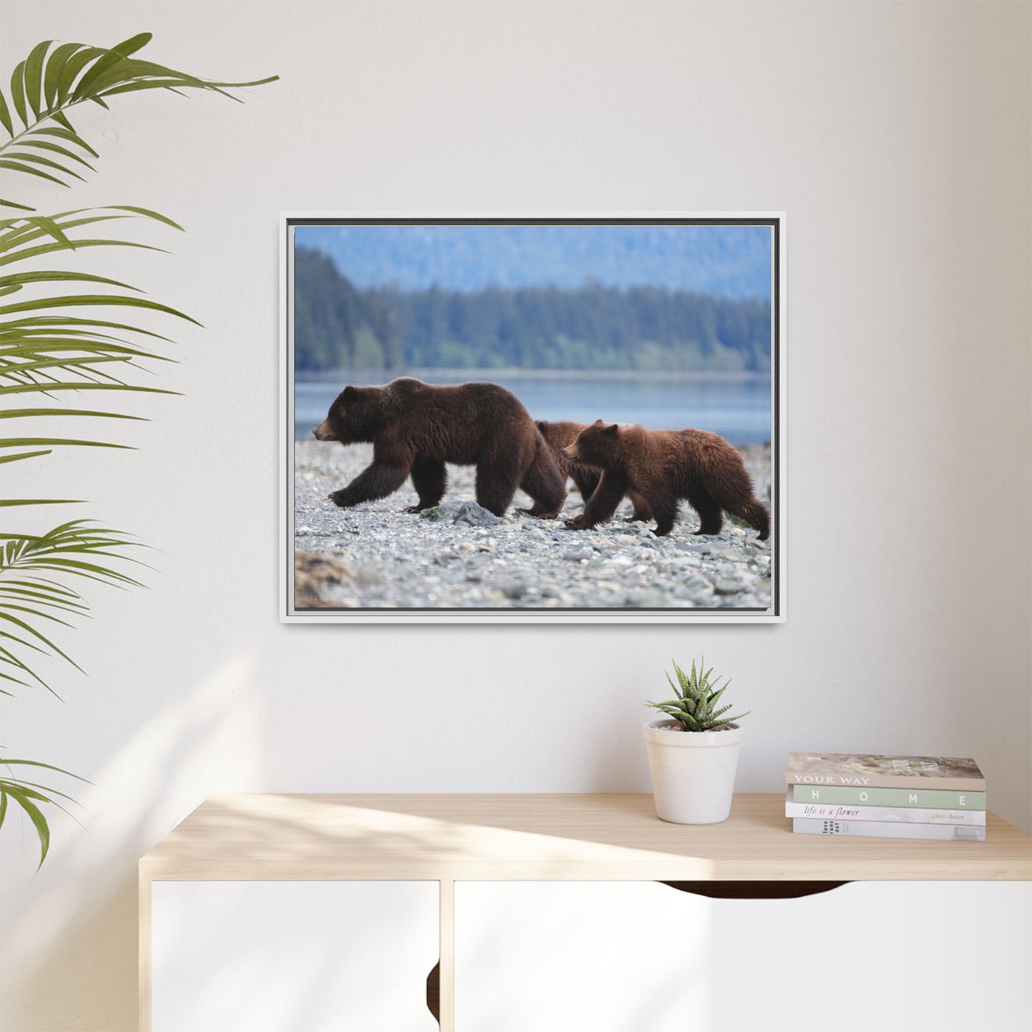 Mother Grizzly Bear & Cubs
