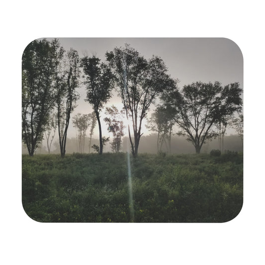 Foggy Mornings: Perfect for Daydreaming and Dodging Responsibilities Mouse Pad (Rectangle)