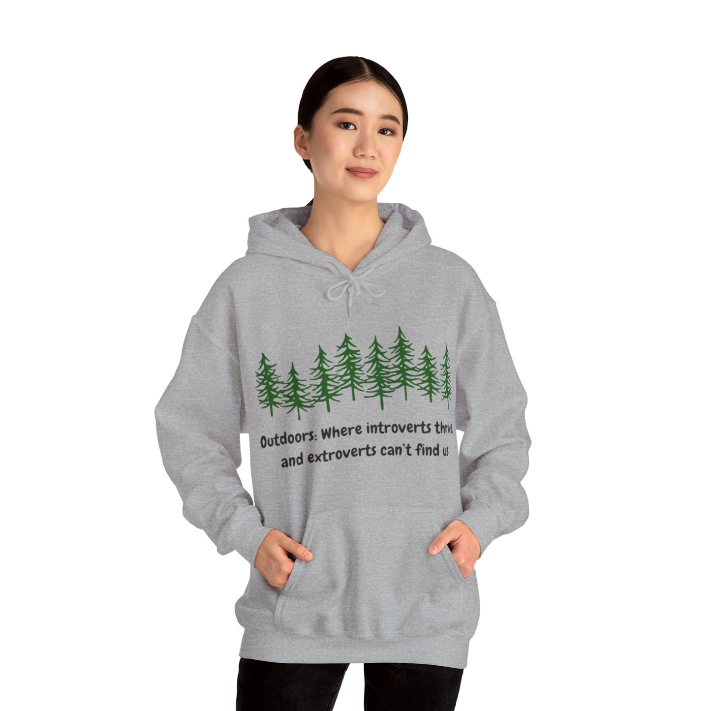 Silent Hikes & Subtle Vibes Hoodie, Unisex Heavy Blend™ Hooded Sweatshirt