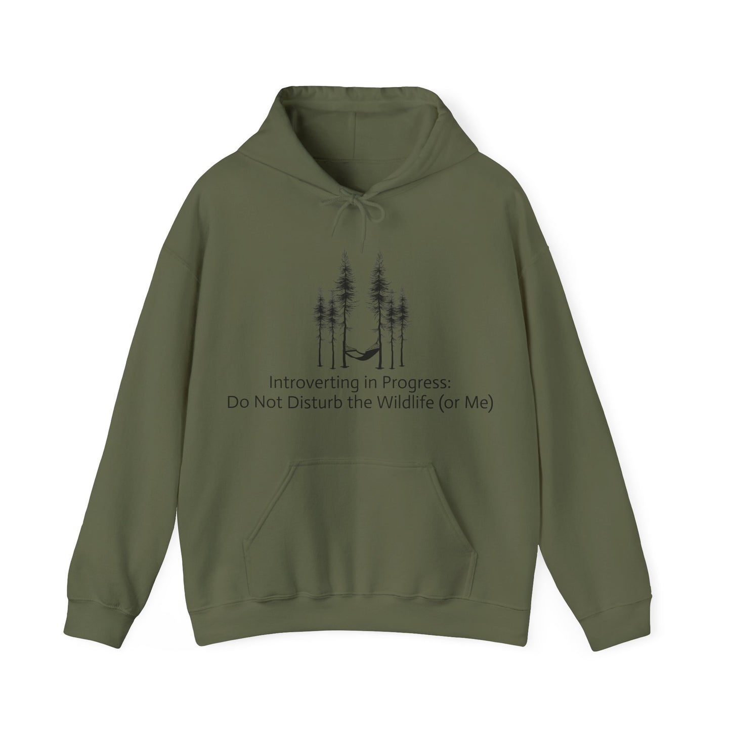 Introverting in Progress Hoodie – Do Not Disturb (Unless You Have Snacks)