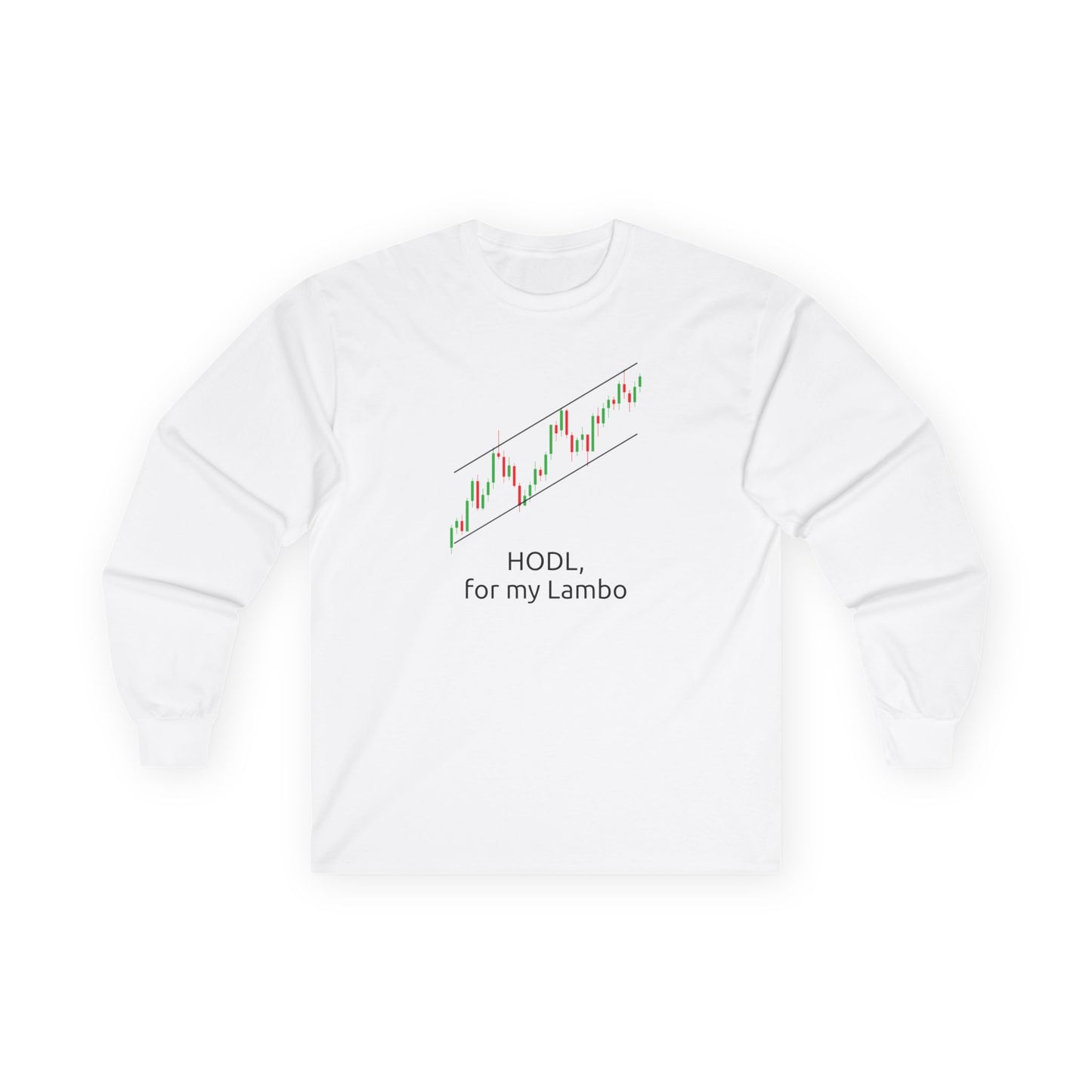 HODL, for My Lambo" Long Sleeve Shirt – Patience Pays... Eventually!, Long Sleeve Tee