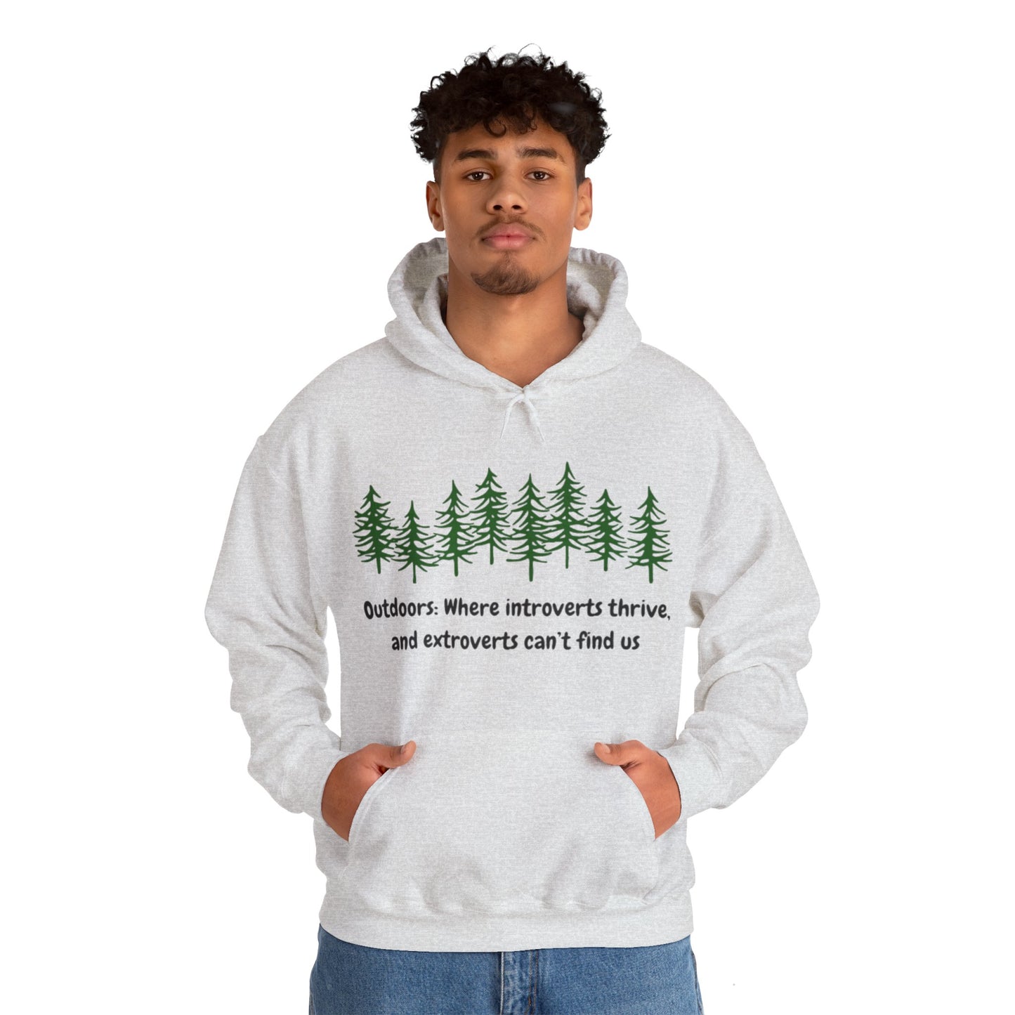 Silent Hikes & Subtle Vibes Hoodie, Unisex Heavy Blend™ Hooded Sweatshirt