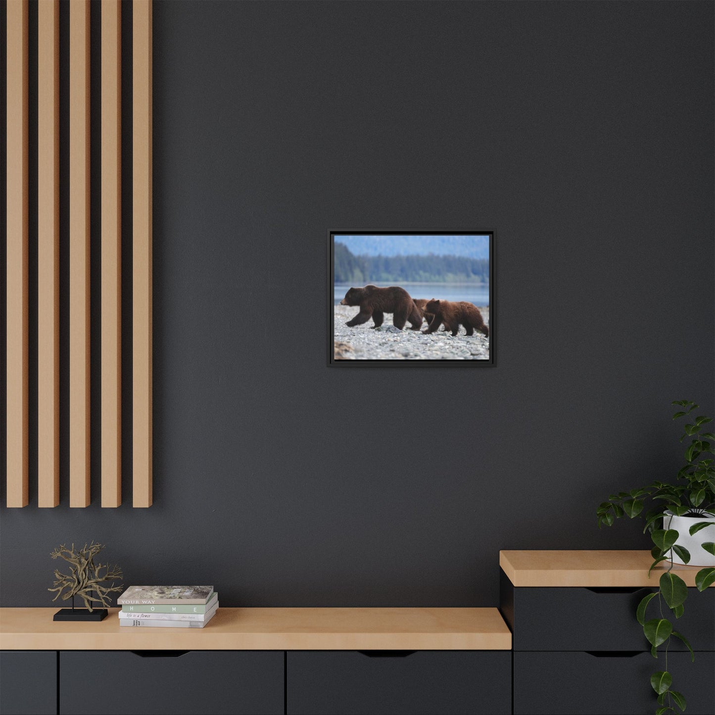 Mother Grizzly Bear & Cubs