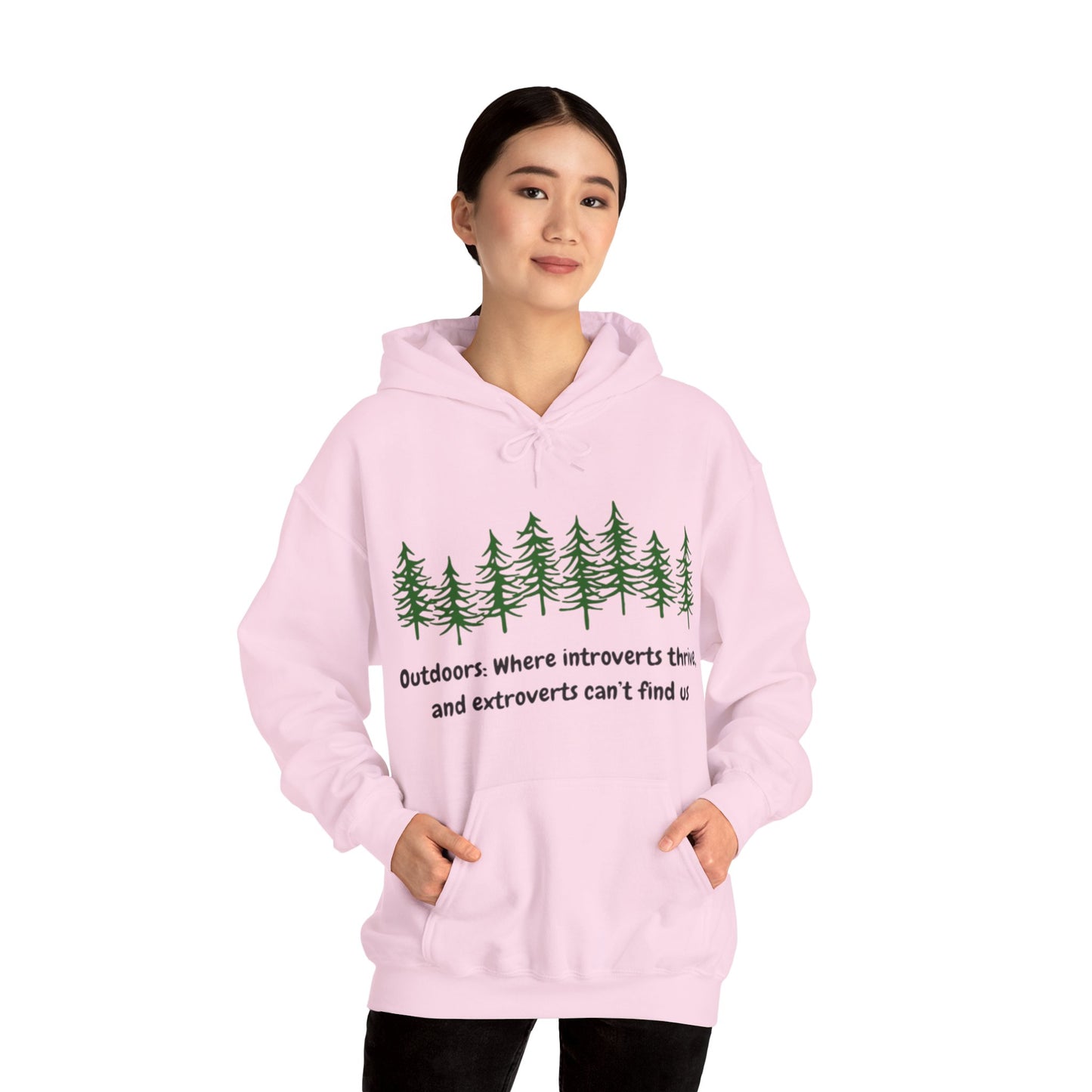 Silent Hikes & Subtle Vibes Hoodie, Unisex Heavy Blend™ Hooded Sweatshirt