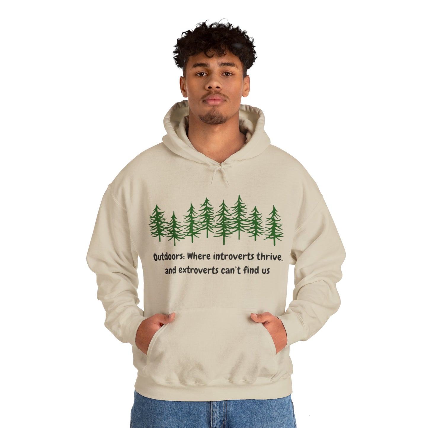 Silent Hikes & Subtle Vibes Hoodie, Unisex Heavy Blend™ Hooded Sweatshirt