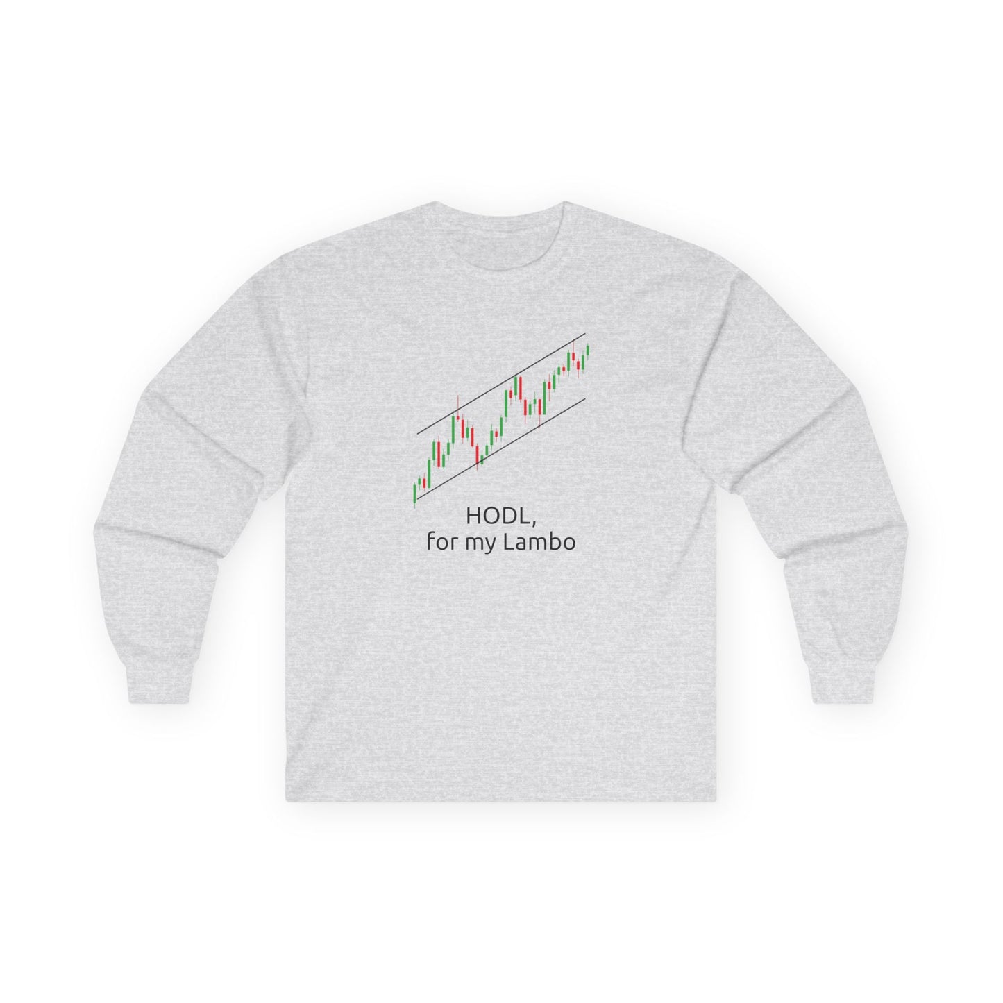 HODL, for My Lambo" Long Sleeve Shirt – Patience Pays... Eventually!, Long Sleeve Tee