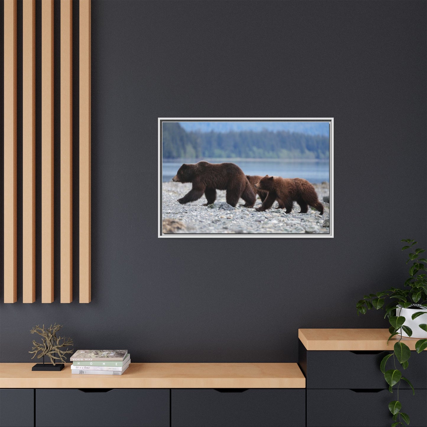 Mother Grizzly Bear & Cubs