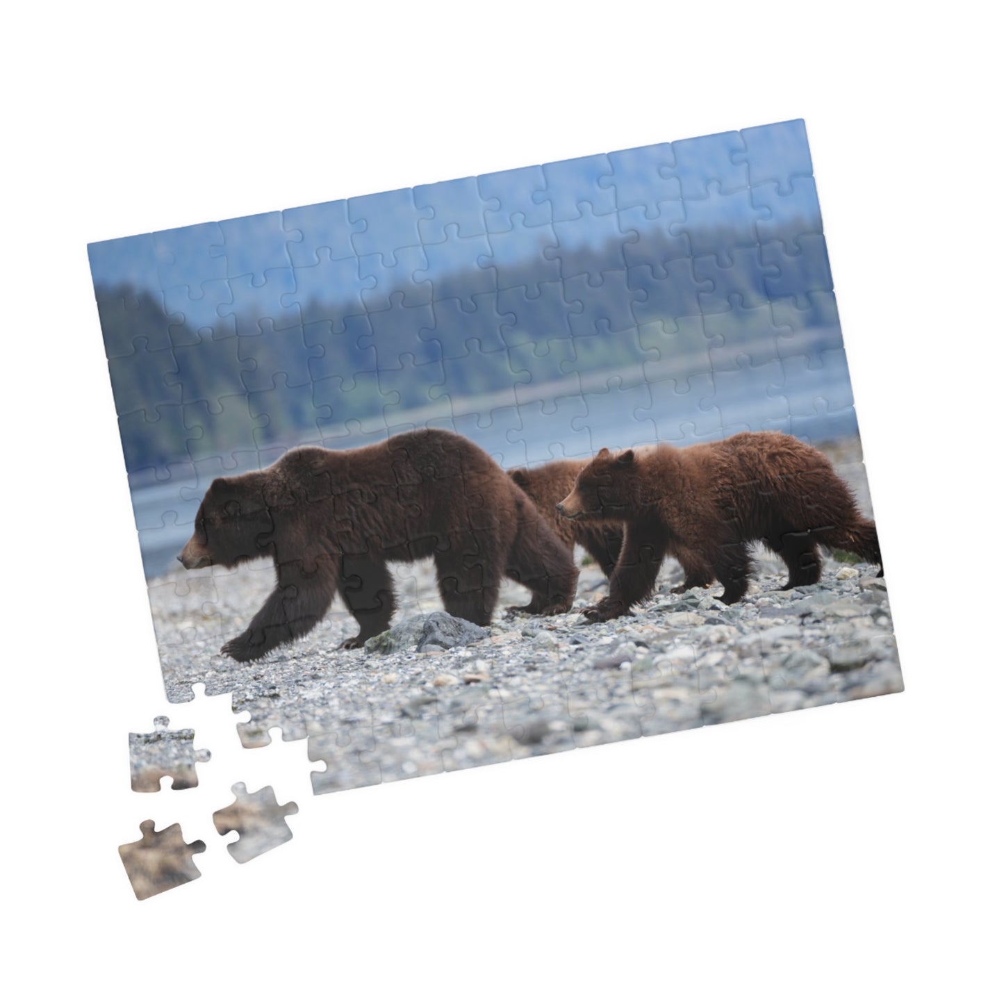 Clamming Up: A Bear-y Fun Puzzle Adventure, Jigsaw Puzzle, Jigsaw Game for Kids and Adults, Wildlife Animal Design, Relaxing Hobby