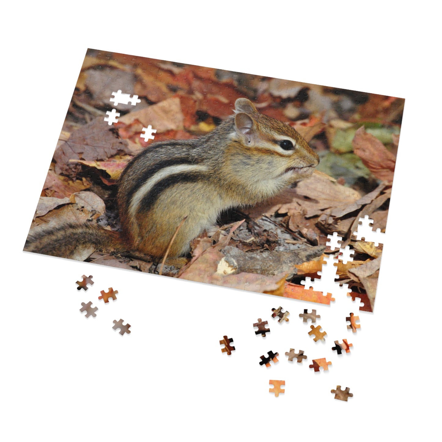 Charming Chipmunk Chaos, Jigsaw Puzzle, Chipmunk Design