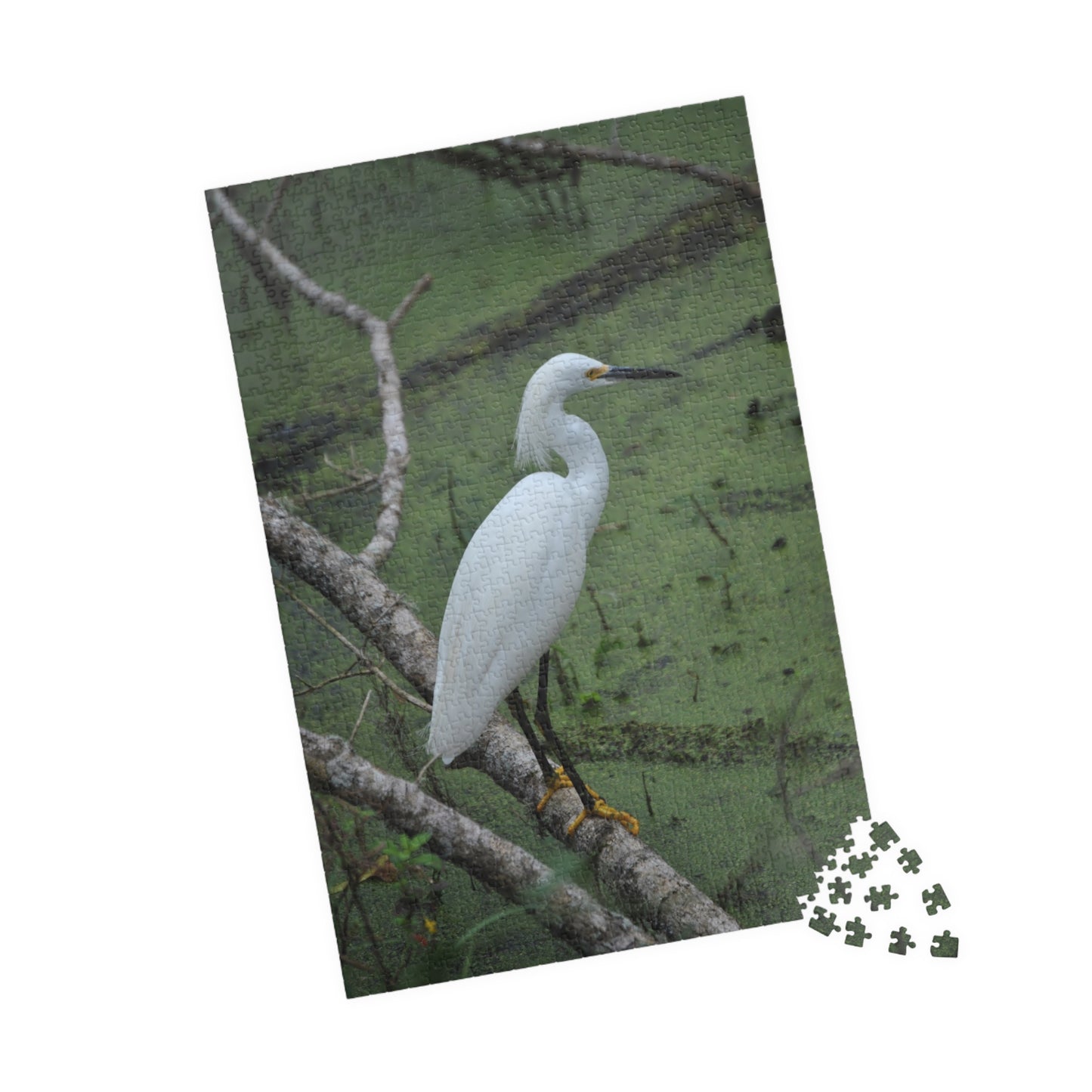 Egret Expectations: A Puzzling Escape into Serenity, Jigsaw Puzzle, Little Egret