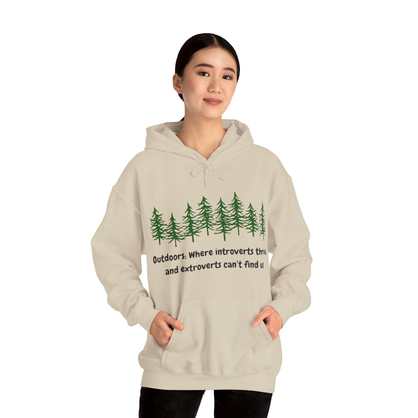 Silent Hikes & Subtle Vibes Hoodie, Unisex Heavy Blend™ Hooded Sweatshirt