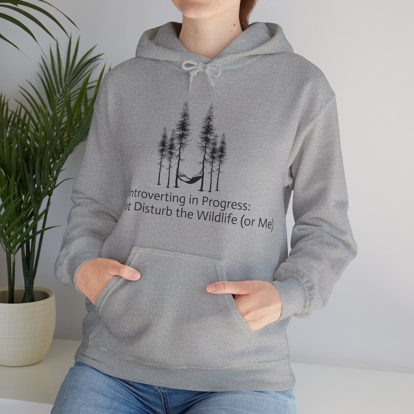 Introverting in Progress Hoodie – Do Not Disturb (Unless You Have Snacks)