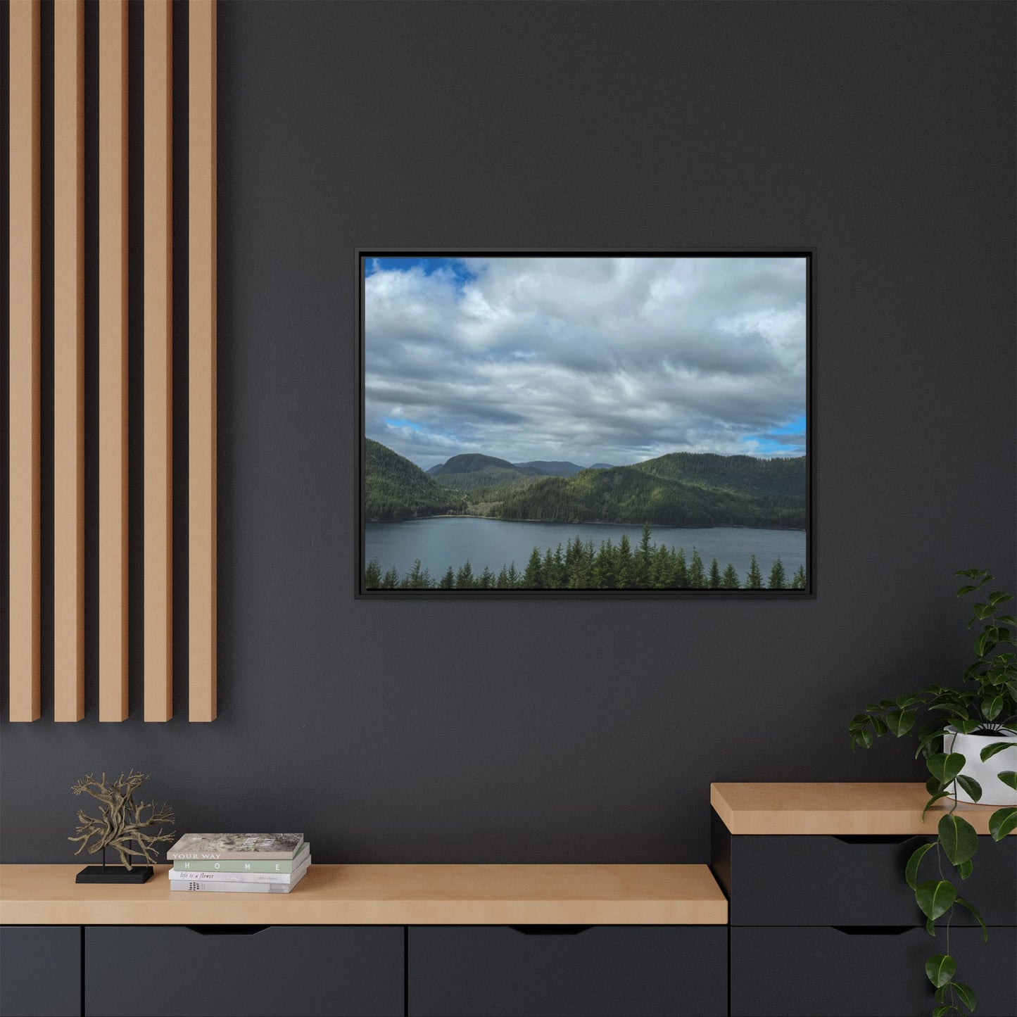 Matte Canvas, Framed (Multi-color)