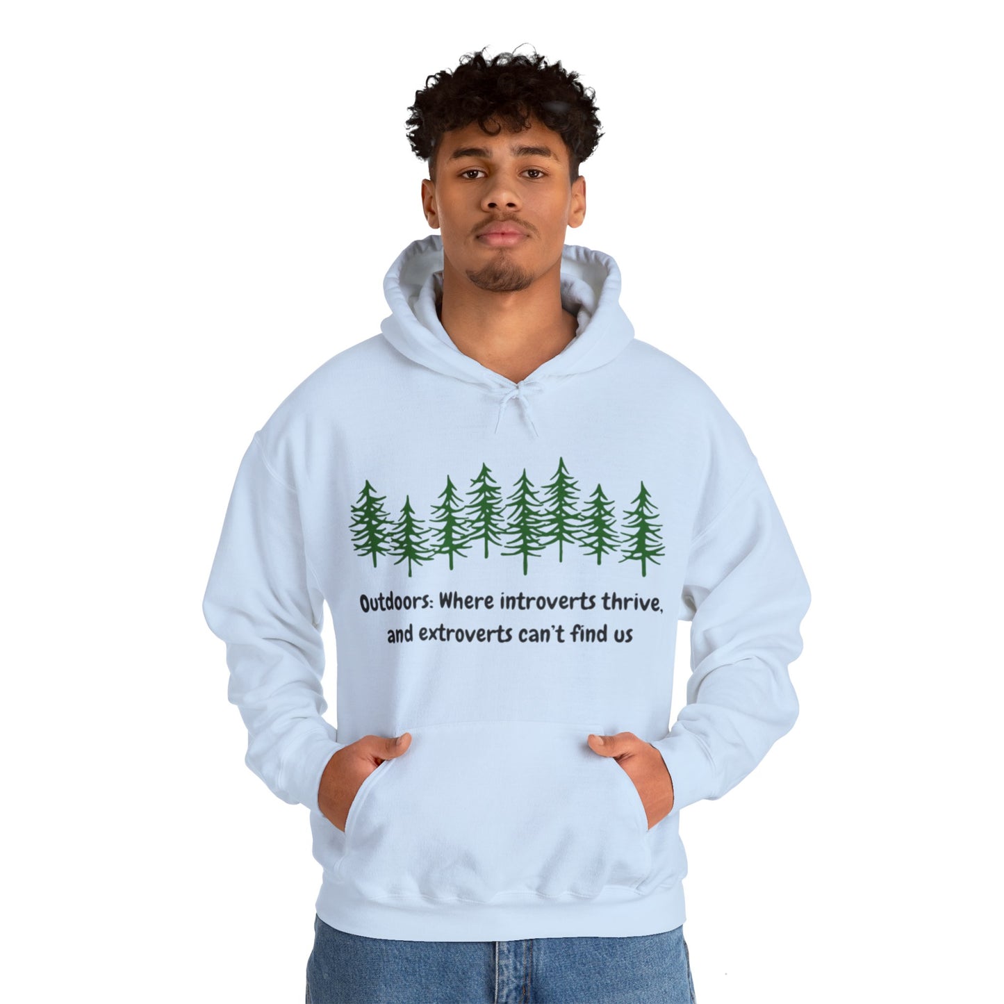 Silent Hikes & Subtle Vibes Hoodie, Unisex Heavy Blend™ Hooded Sweatshirt