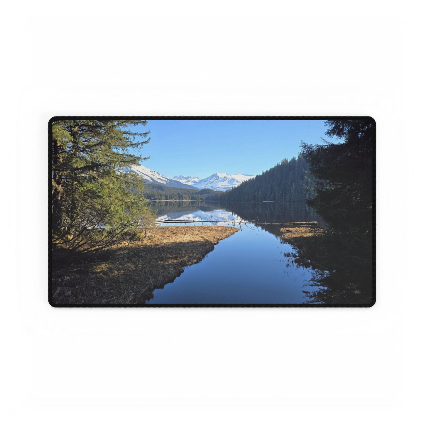 Reflections on an Alaskan Lake Daydream Desk Mats, Mouse Pad, Work Desk Mat, Office Decor, Gaming Mousepad, Desk Organizer, Desk Accessories