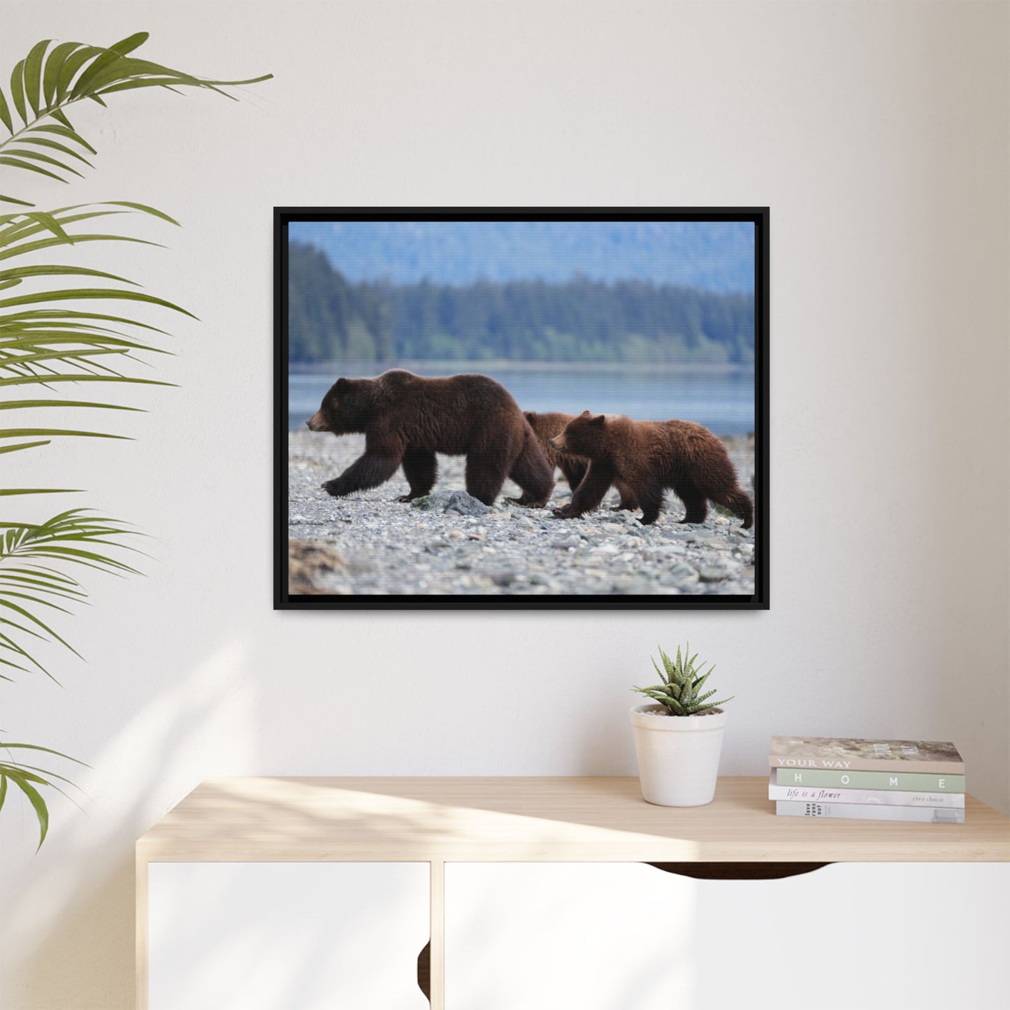 Mother Grizzly Bear & Cubs