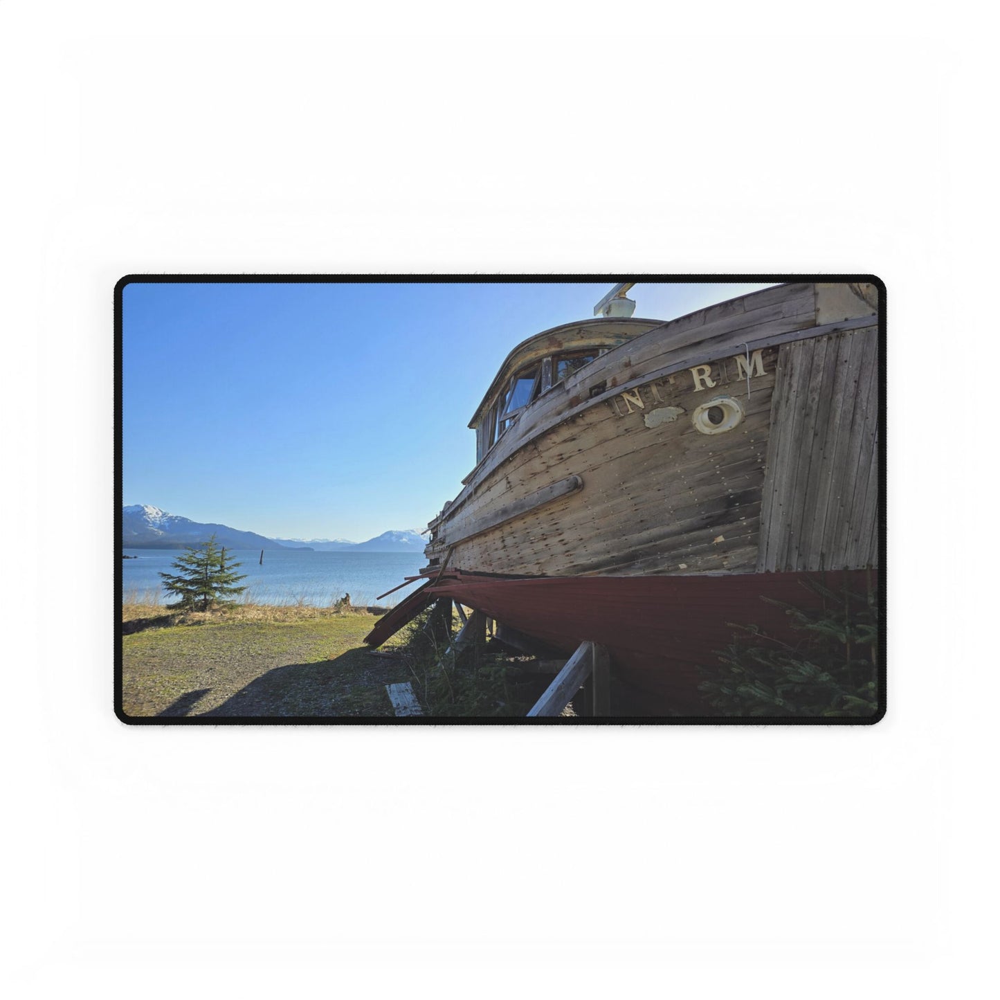 Alaskan Wooden Boat Desk Mat, Smooth Sailing Through an 8-Hour Workday