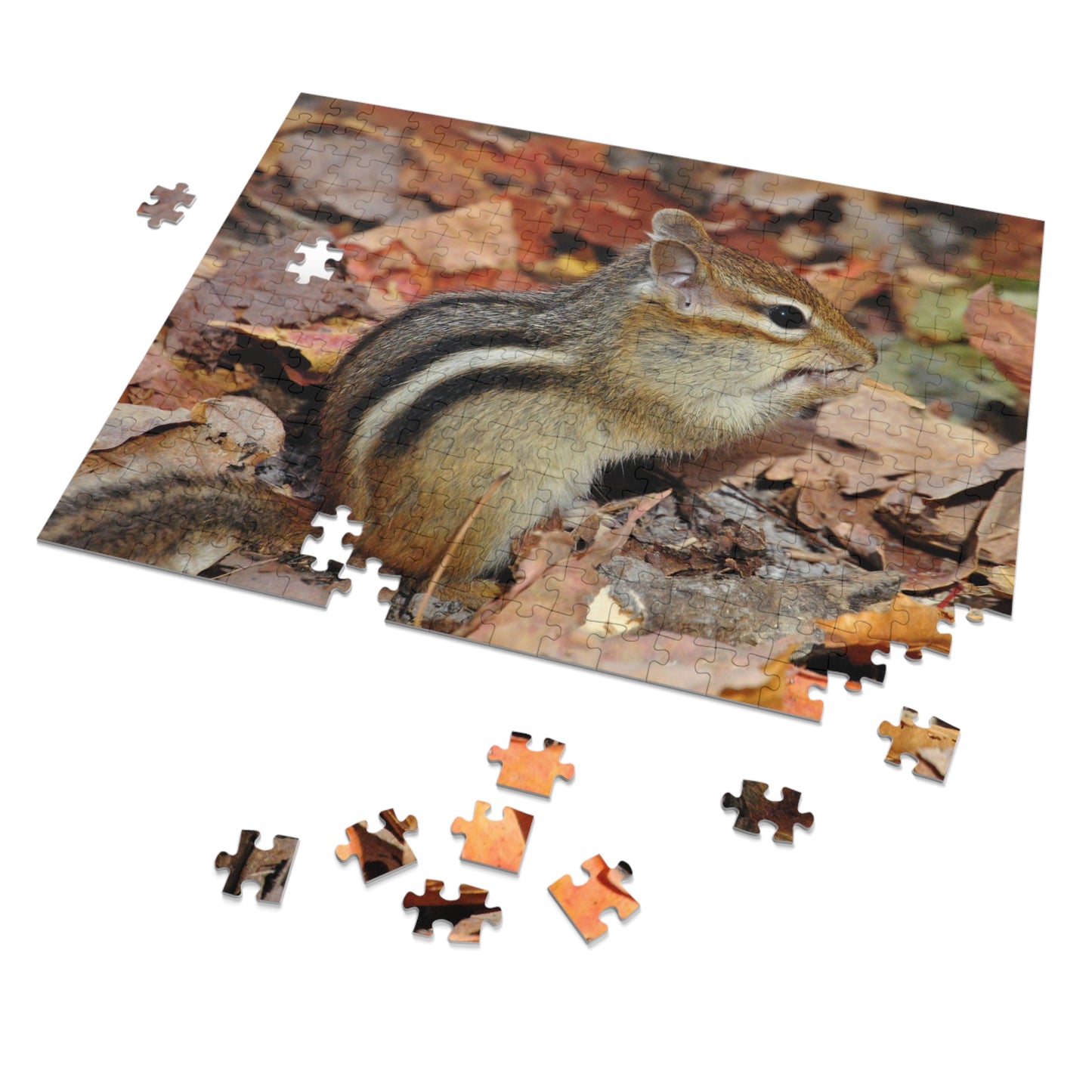 Charming Chipmunk Chaos, Jigsaw Puzzle, Chipmunk Design