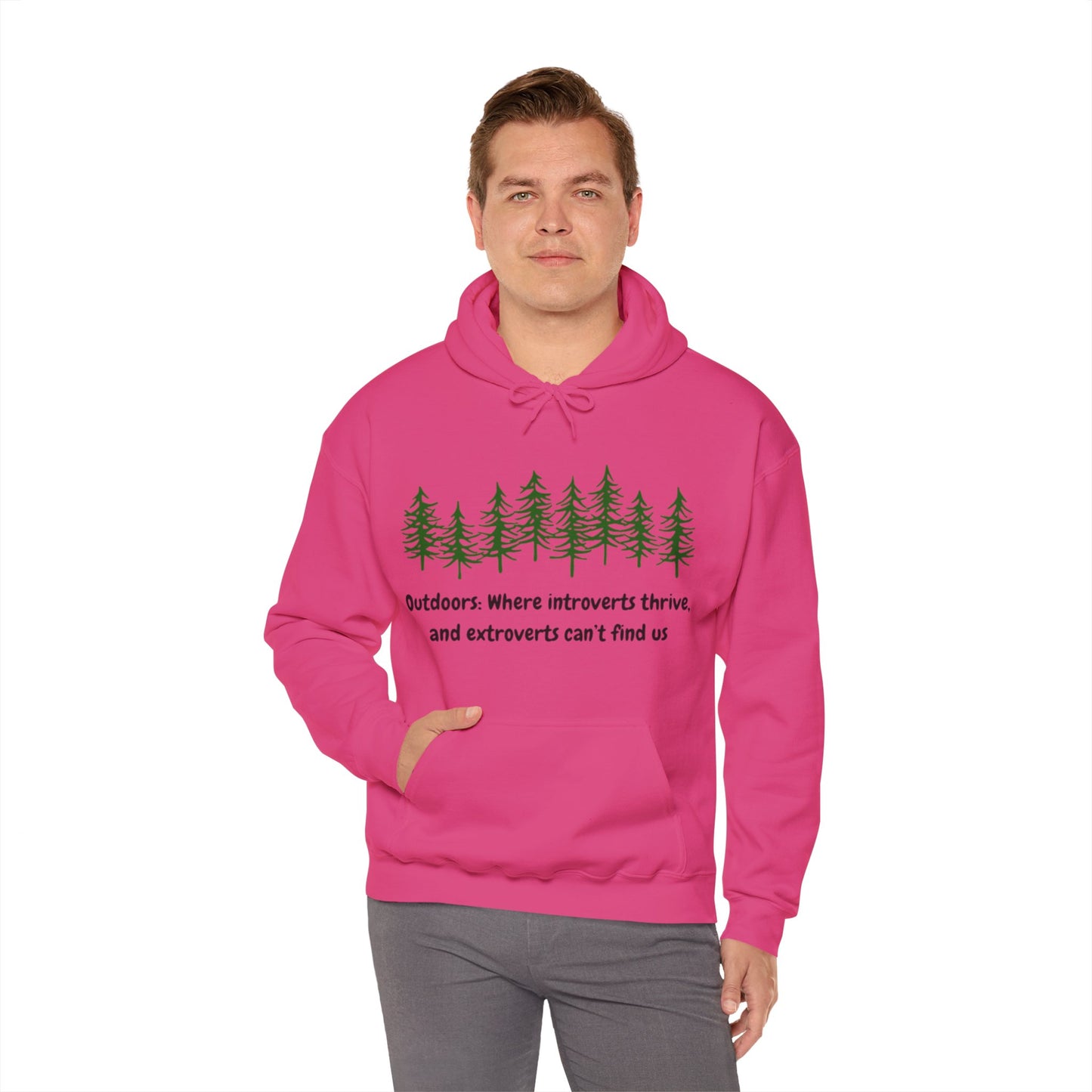 Silent Hikes & Subtle Vibes Hoodie, Unisex Heavy Blend™ Hooded Sweatshirt