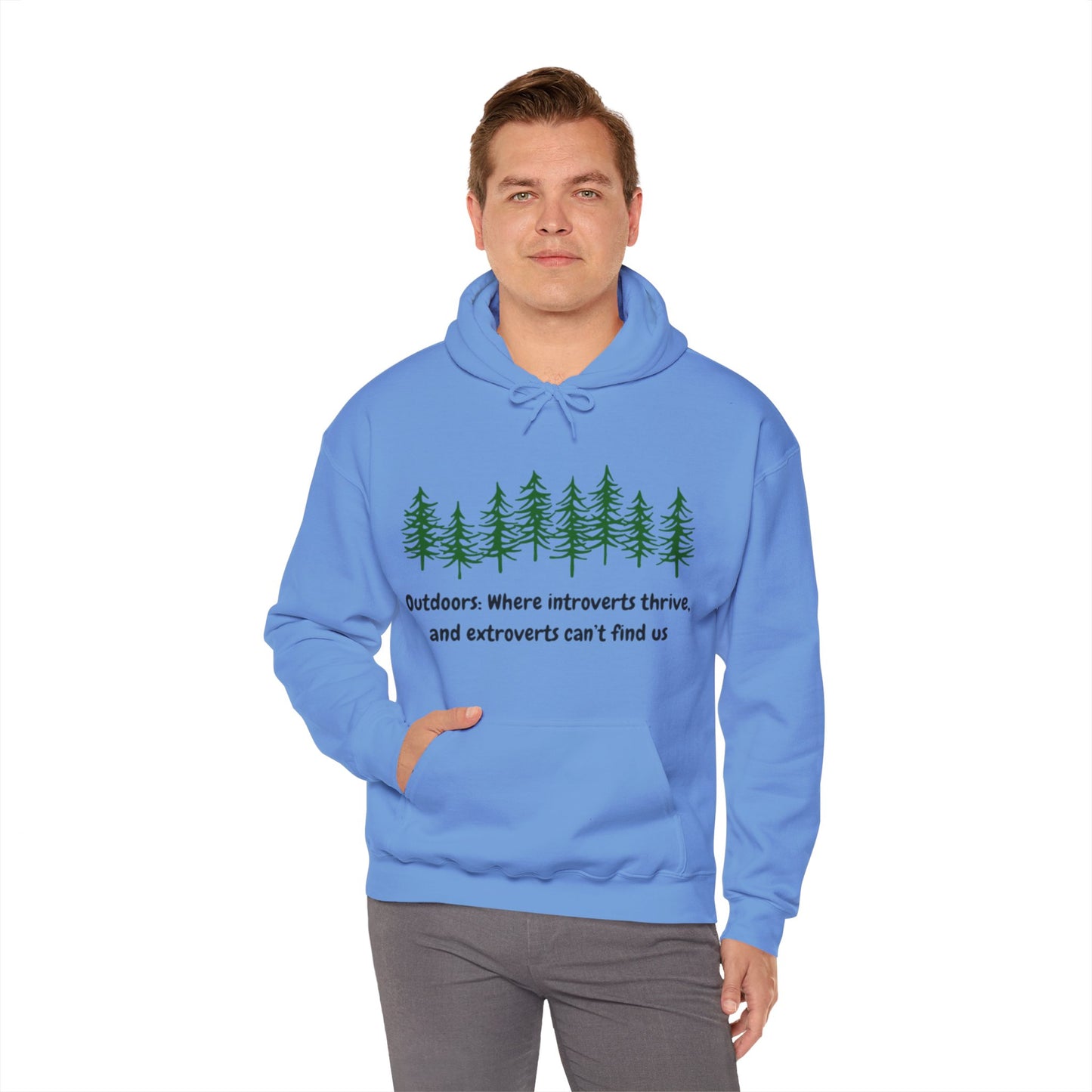 Silent Hikes & Subtle Vibes Hoodie, Unisex Heavy Blend™ Hooded Sweatshirt