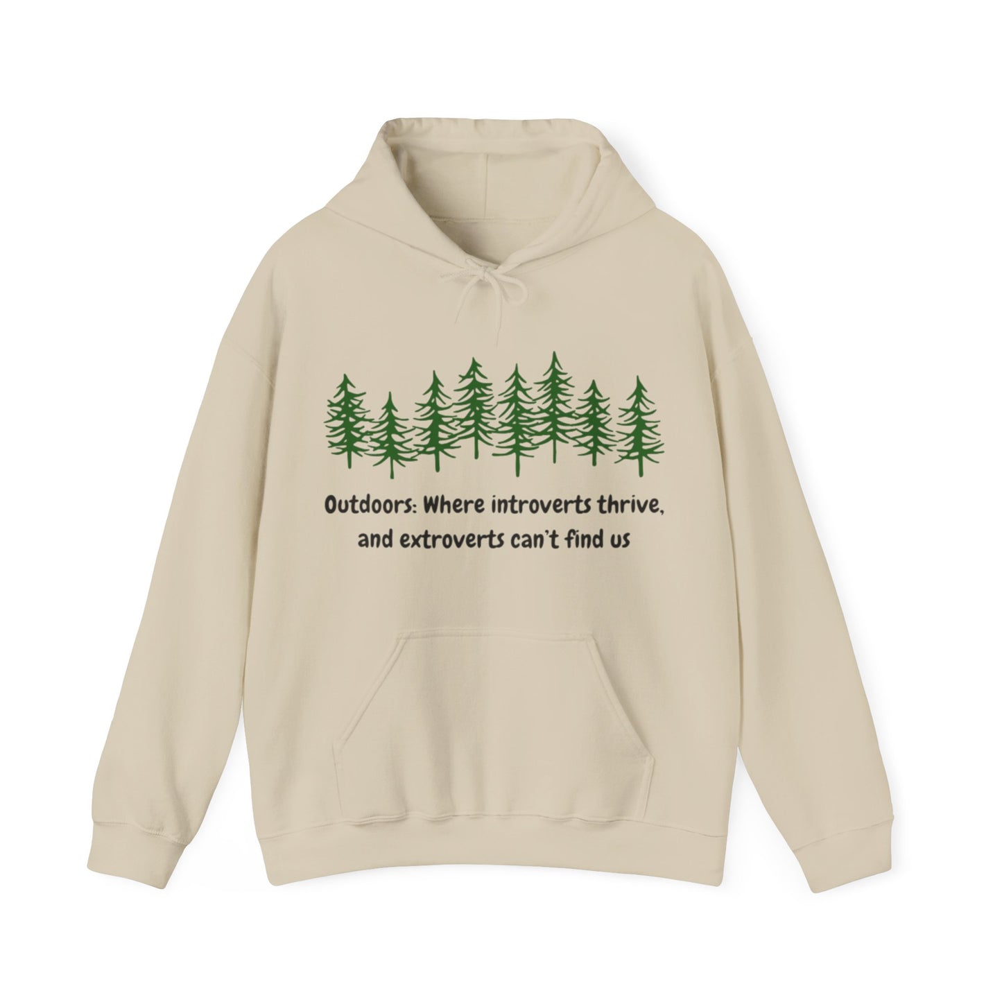 Silent Hikes & Subtle Vibes Hoodie, Unisex Heavy Blend™ Hooded Sweatshirt