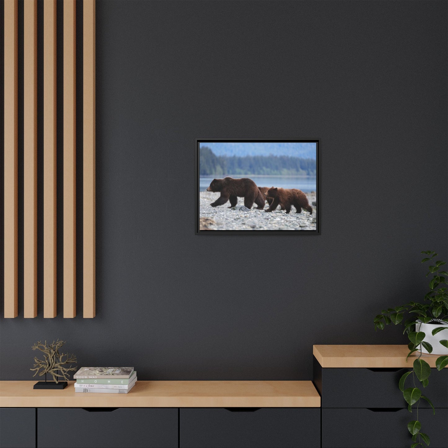 Mother Grizzly Bear & Cubs