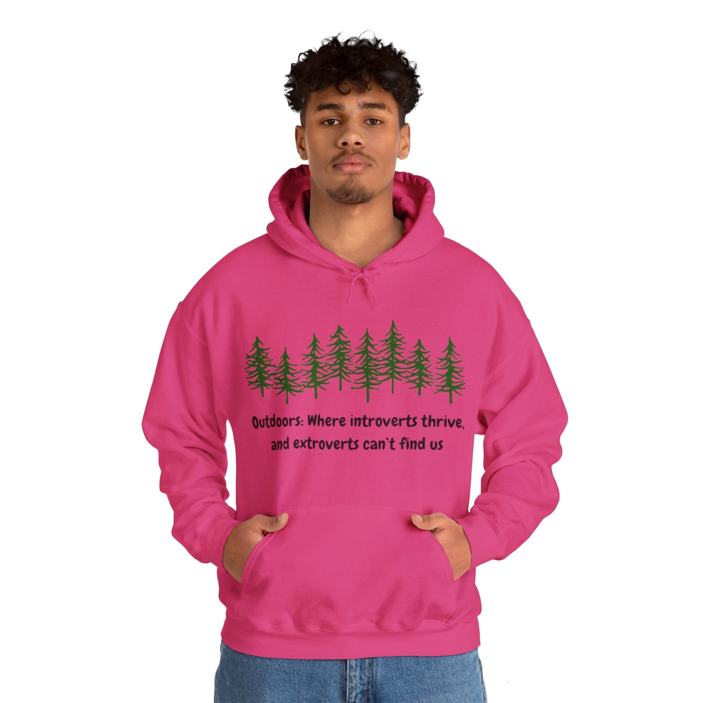 Silent Hikes & Subtle Vibes Hoodie, Unisex Heavy Blend™ Hooded Sweatshirt