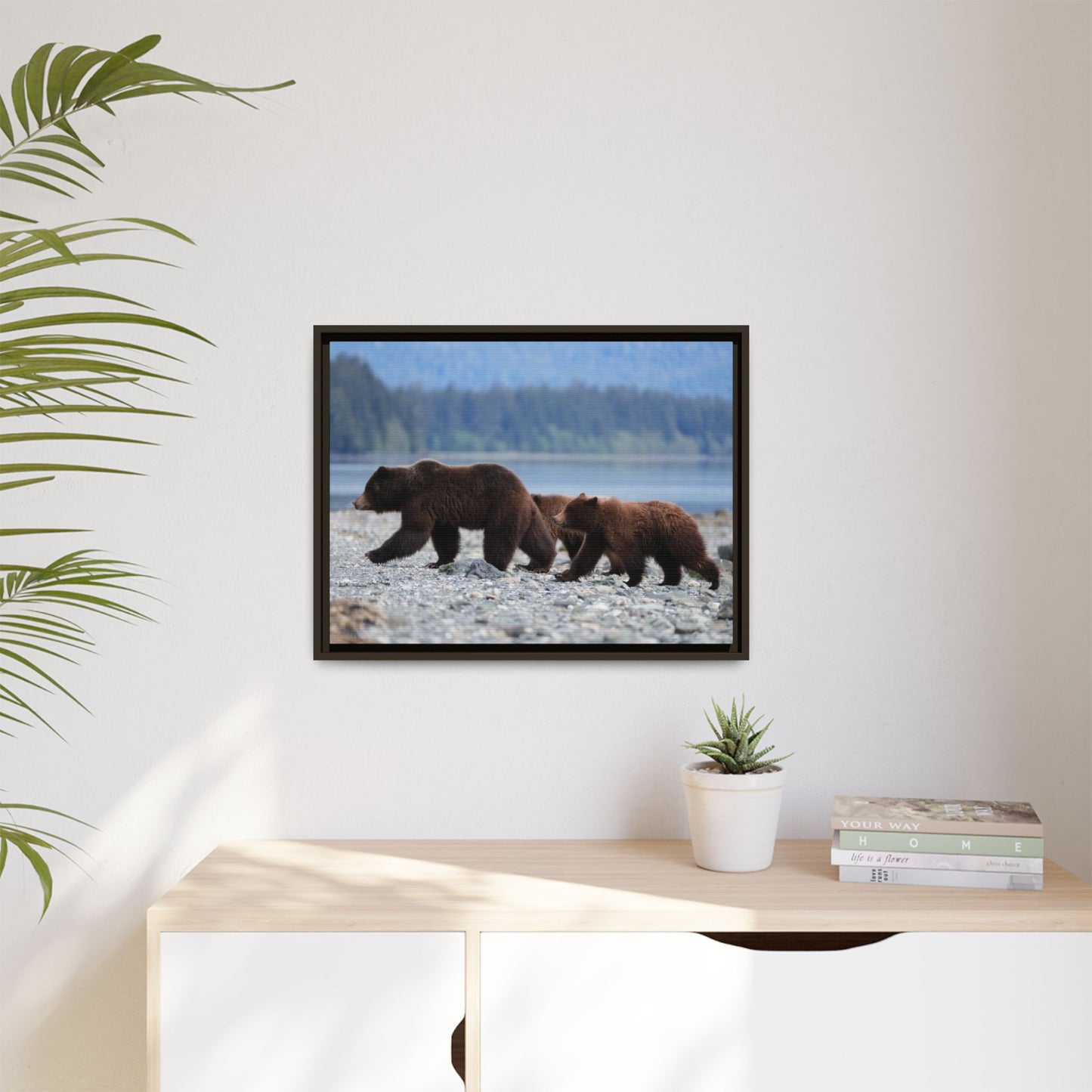 Mother Grizzly Bear & Cubs