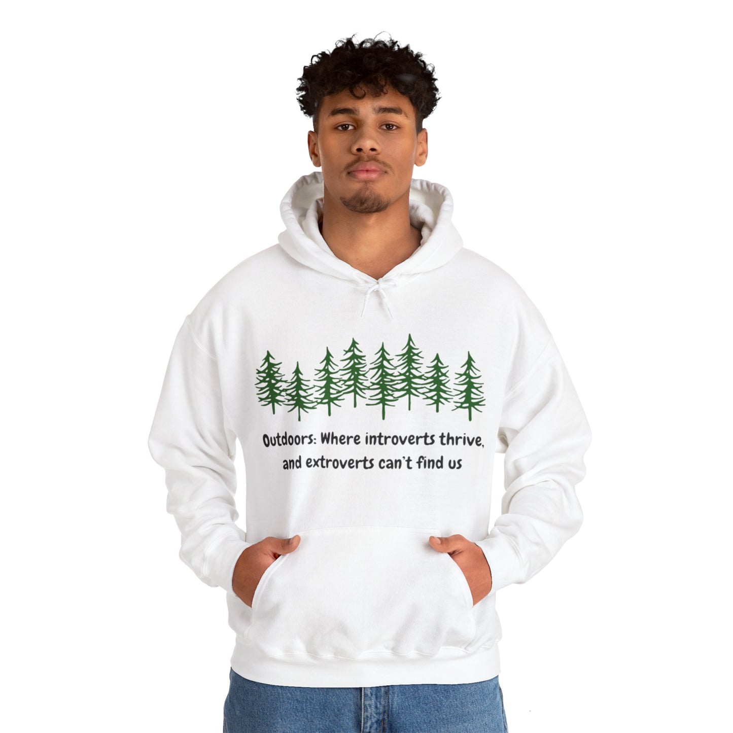 Silent Hikes & Subtle Vibes Hoodie, Unisex Heavy Blend™ Hooded Sweatshirt