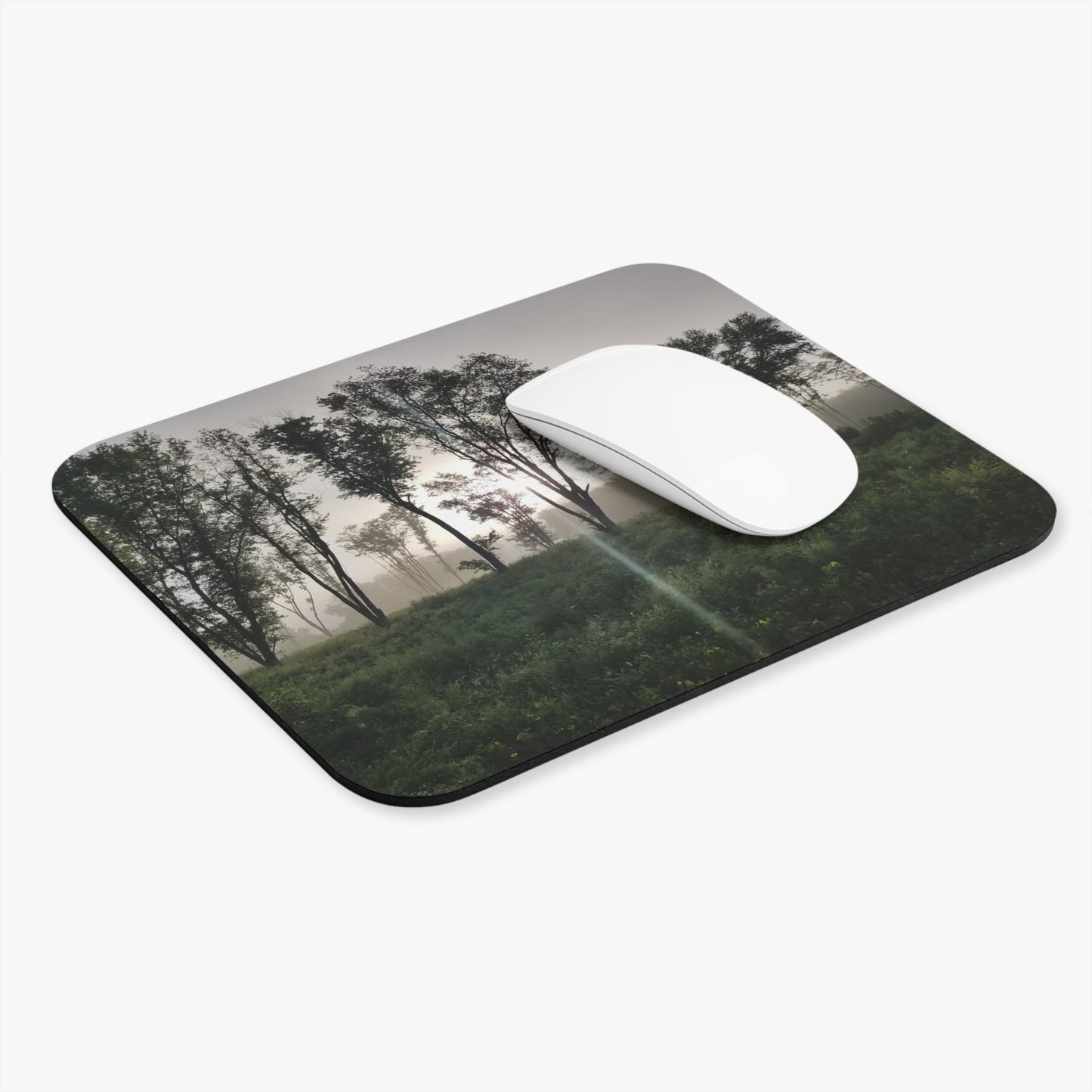 Foggy Mornings: Perfect for Daydreaming and Dodging Responsibilities Mouse Pad (Rectangle)