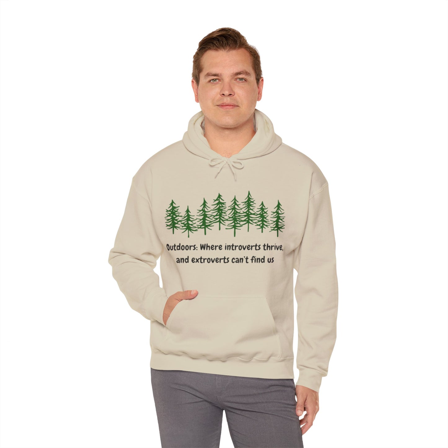 Silent Hikes & Subtle Vibes Hoodie, Unisex Heavy Blend™ Hooded Sweatshirt