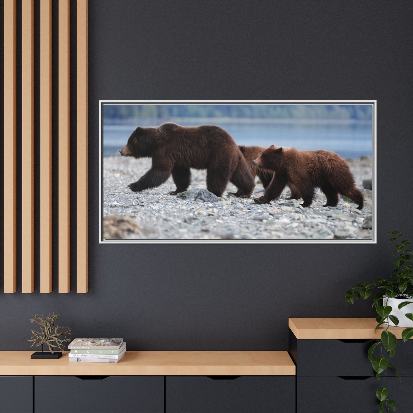 Mother Grizzly Bear & Cubs