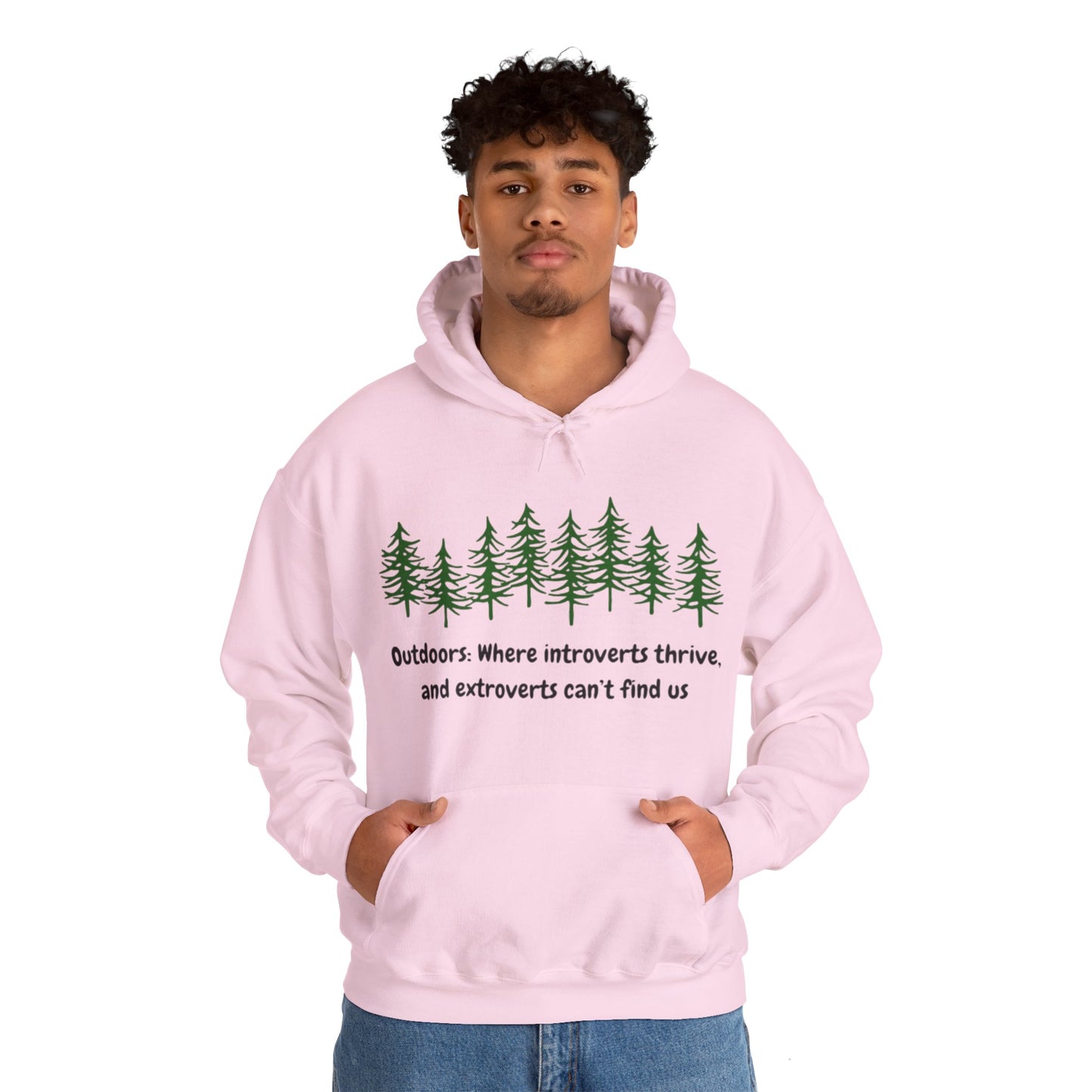 Silent Hikes & Subtle Vibes Hoodie, Unisex Heavy Blend™ Hooded Sweatshirt