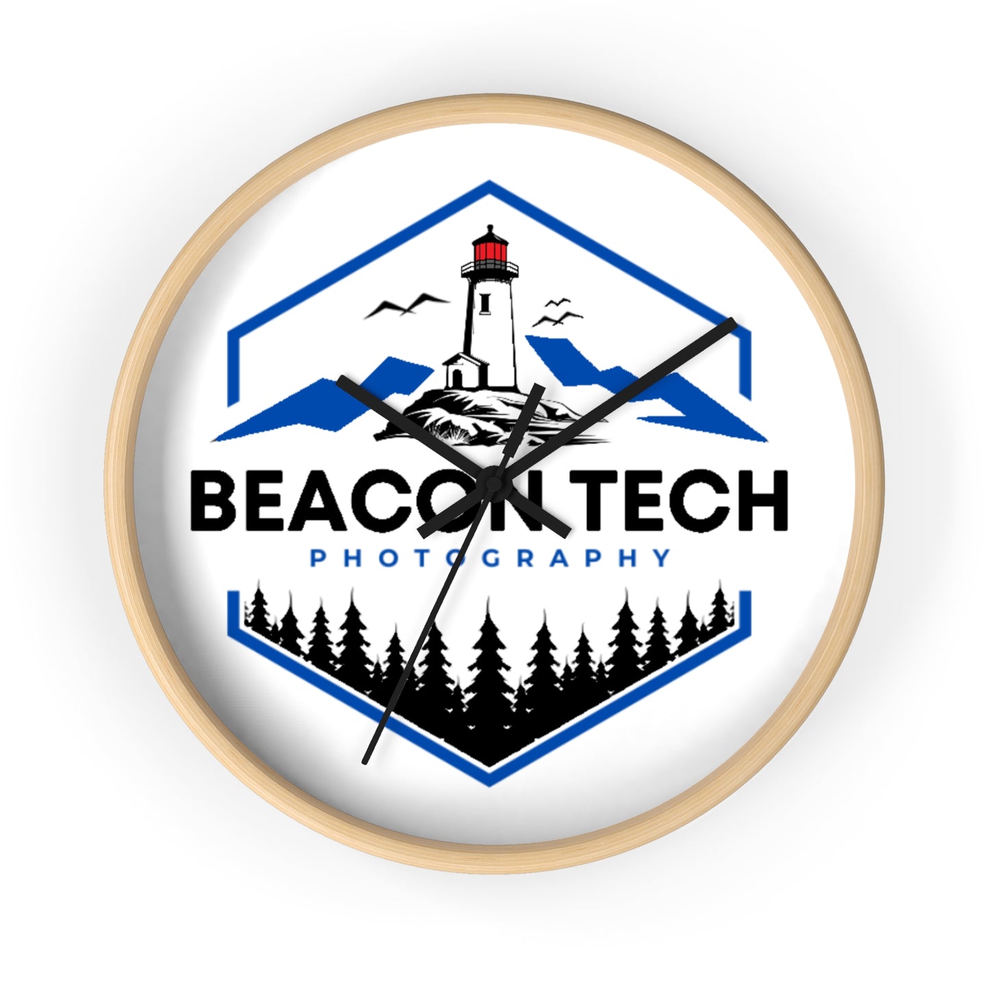 Beacon Tech Photography Wall Clock
