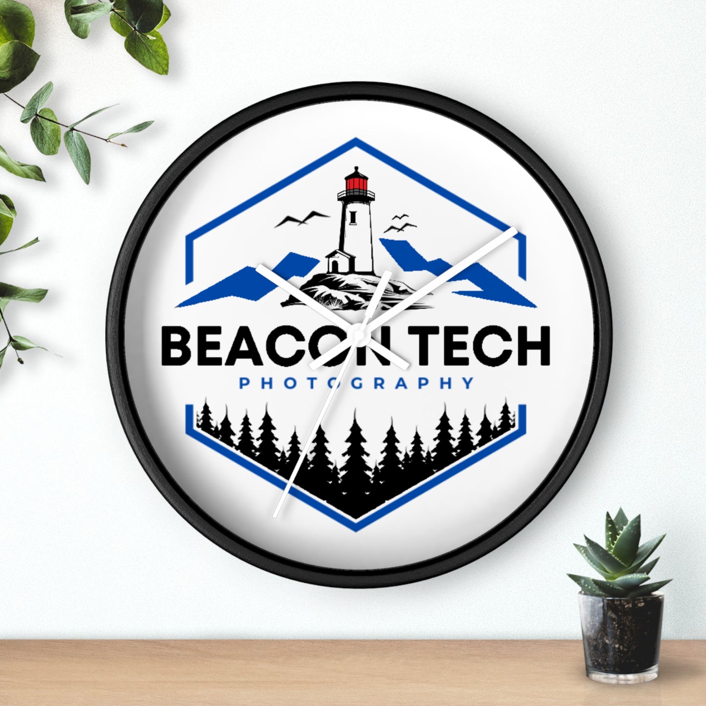 Beacon Tech Photography Wall Clock